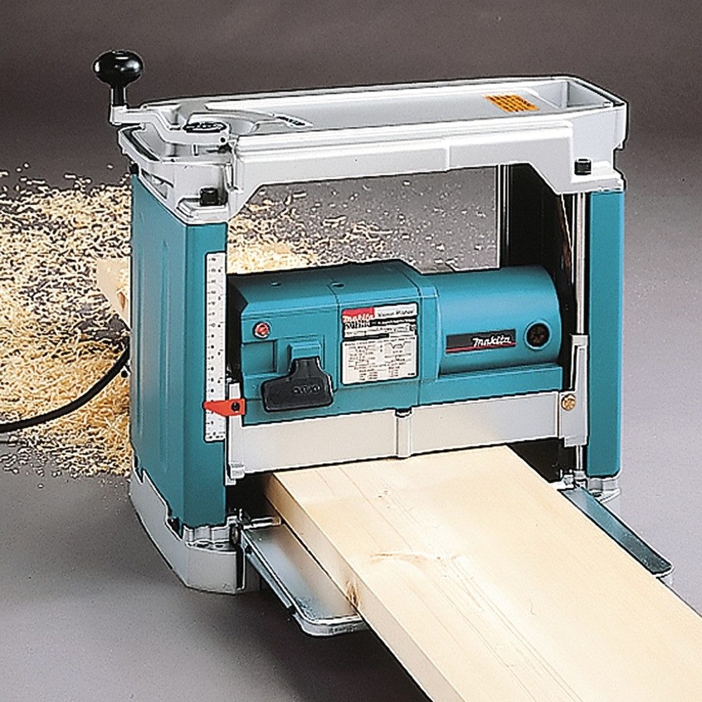 Makita Elektrohobel, Hobelbreite: 304 in mm, Dickenhobel 1.650 W, 2012NB, - im Karton