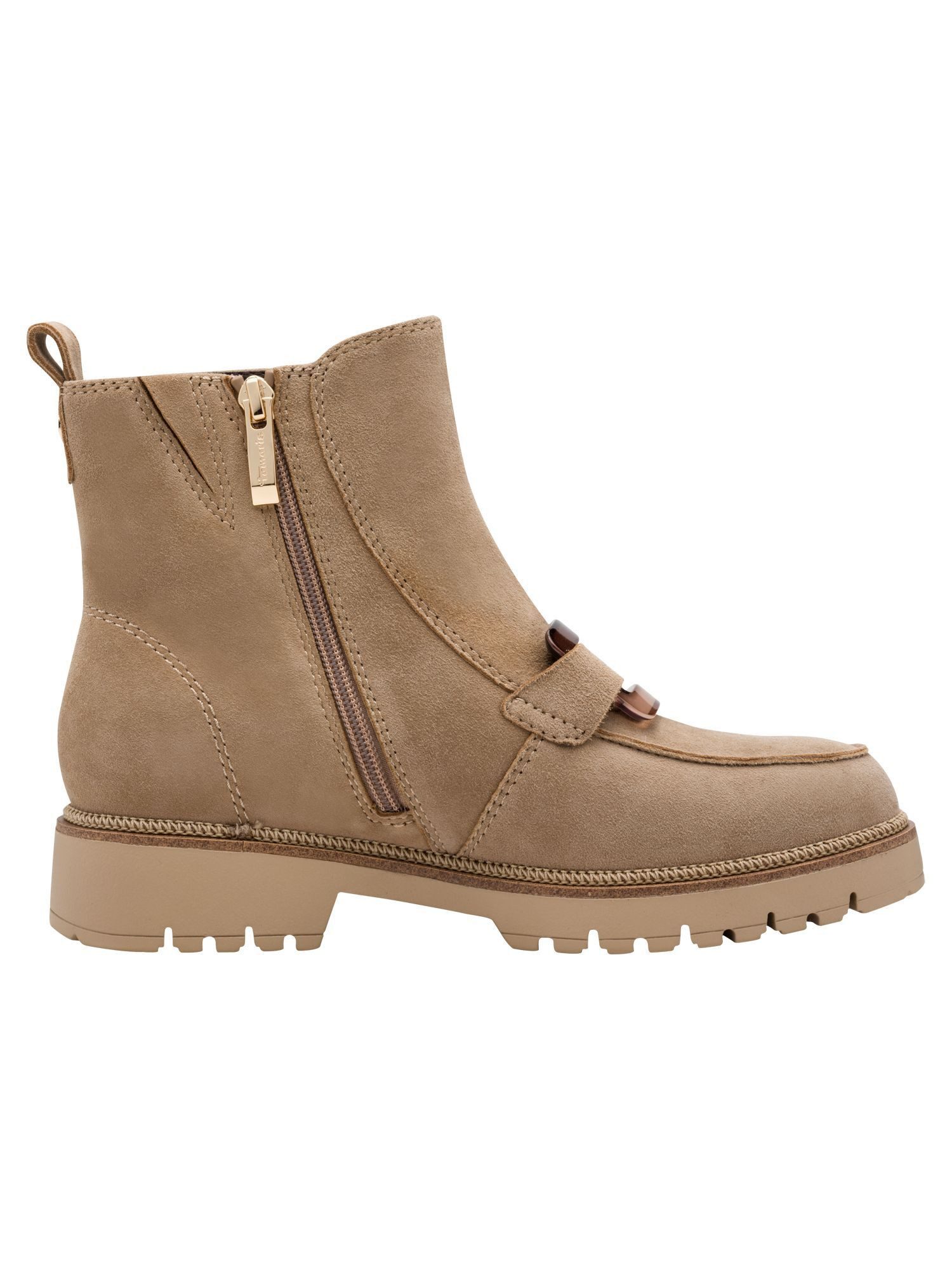 Tamaris TOUCH-IT aus Leder kein Absatz 1-25435-45 Stiefelette TOUCH-IT