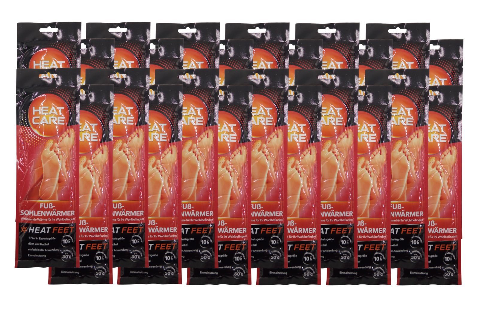 BURI Fußwärmer 48 Paar Fußsohlenwärmer "Heat Feet" Wärmesohlen Schuhwärmer Sohle Fußw