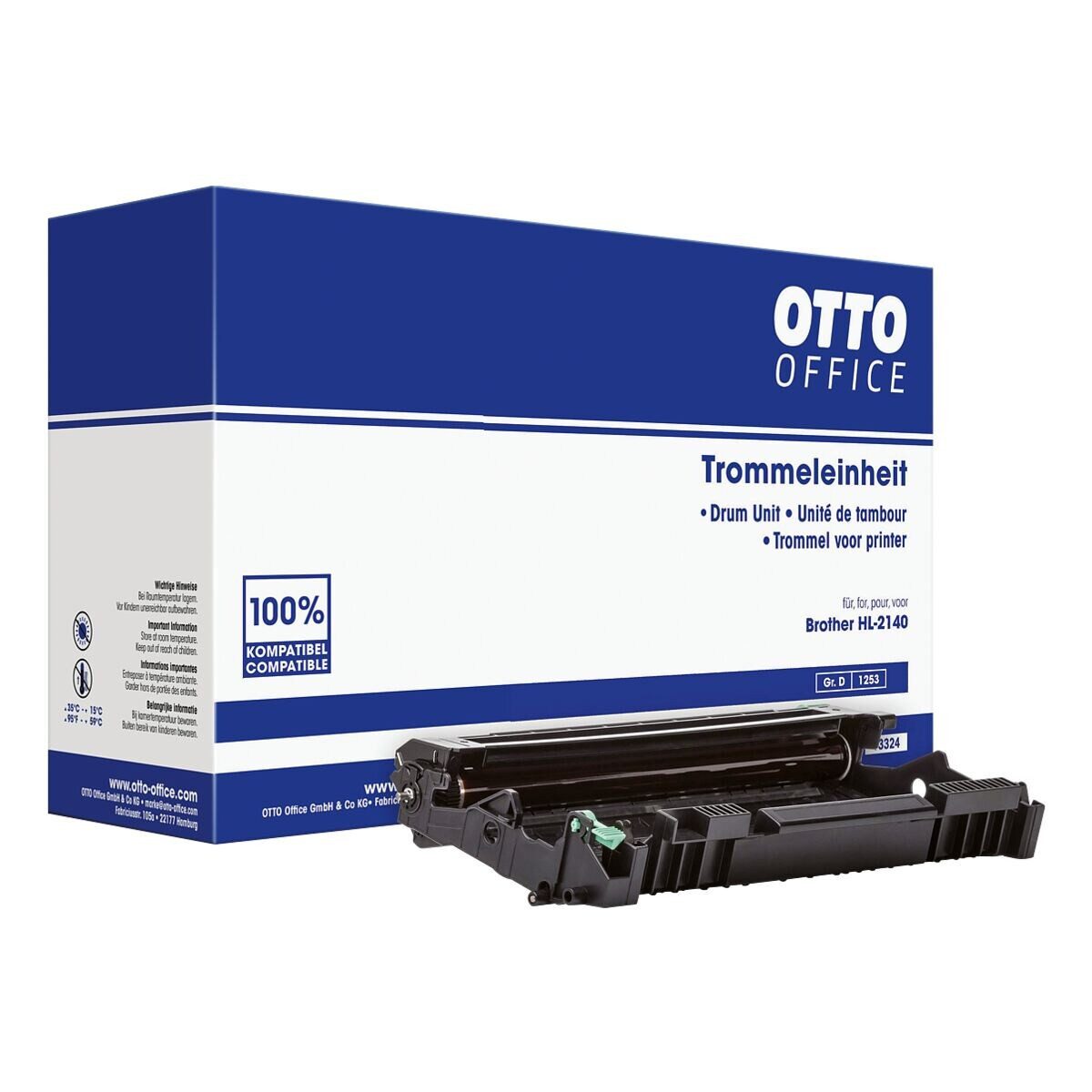 Otto Office Druckertrommel, (ohne Toner) ersetzt Brother »DR-2100«)