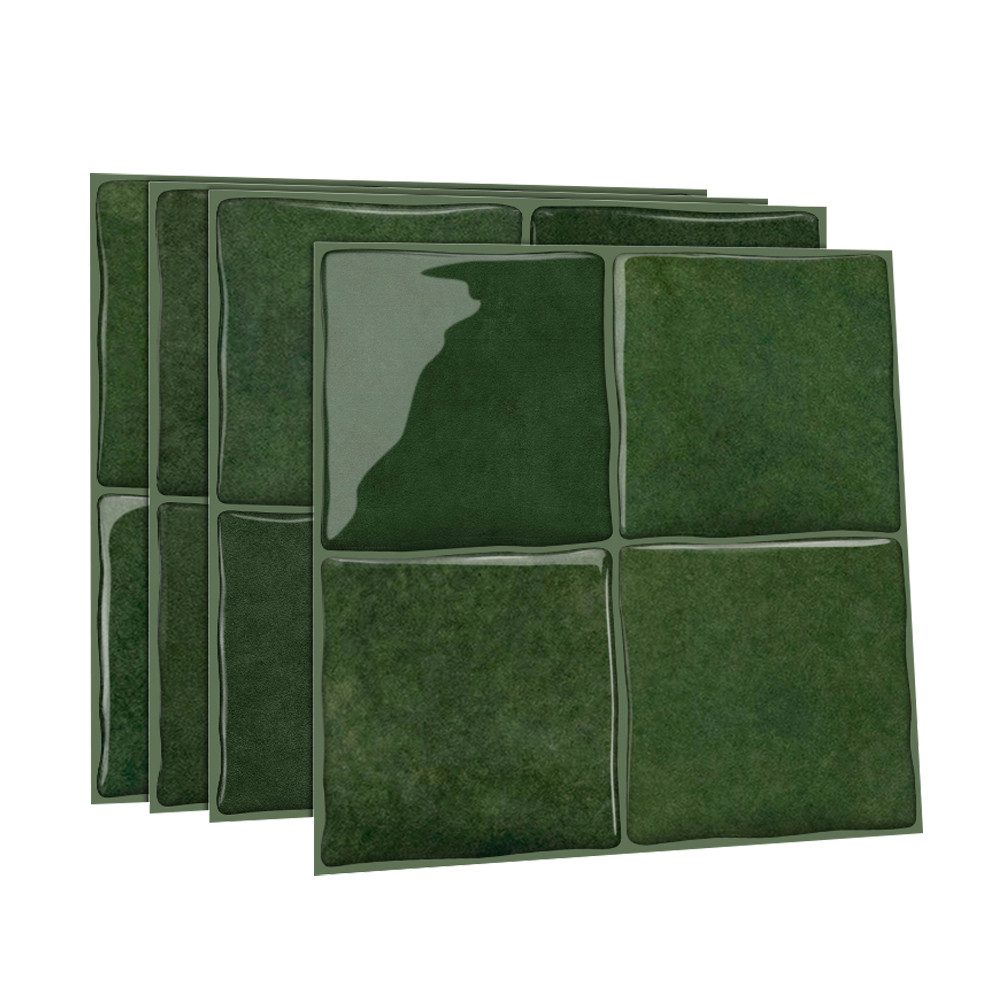 FANNOU Wandpaneel Selbstklebend, 24 Stück Wandtapete, PVC Wandaufkleber Wasserdicht, 15x15cm Wall Panel für Wohnzimmer, Küche, Badezimmer