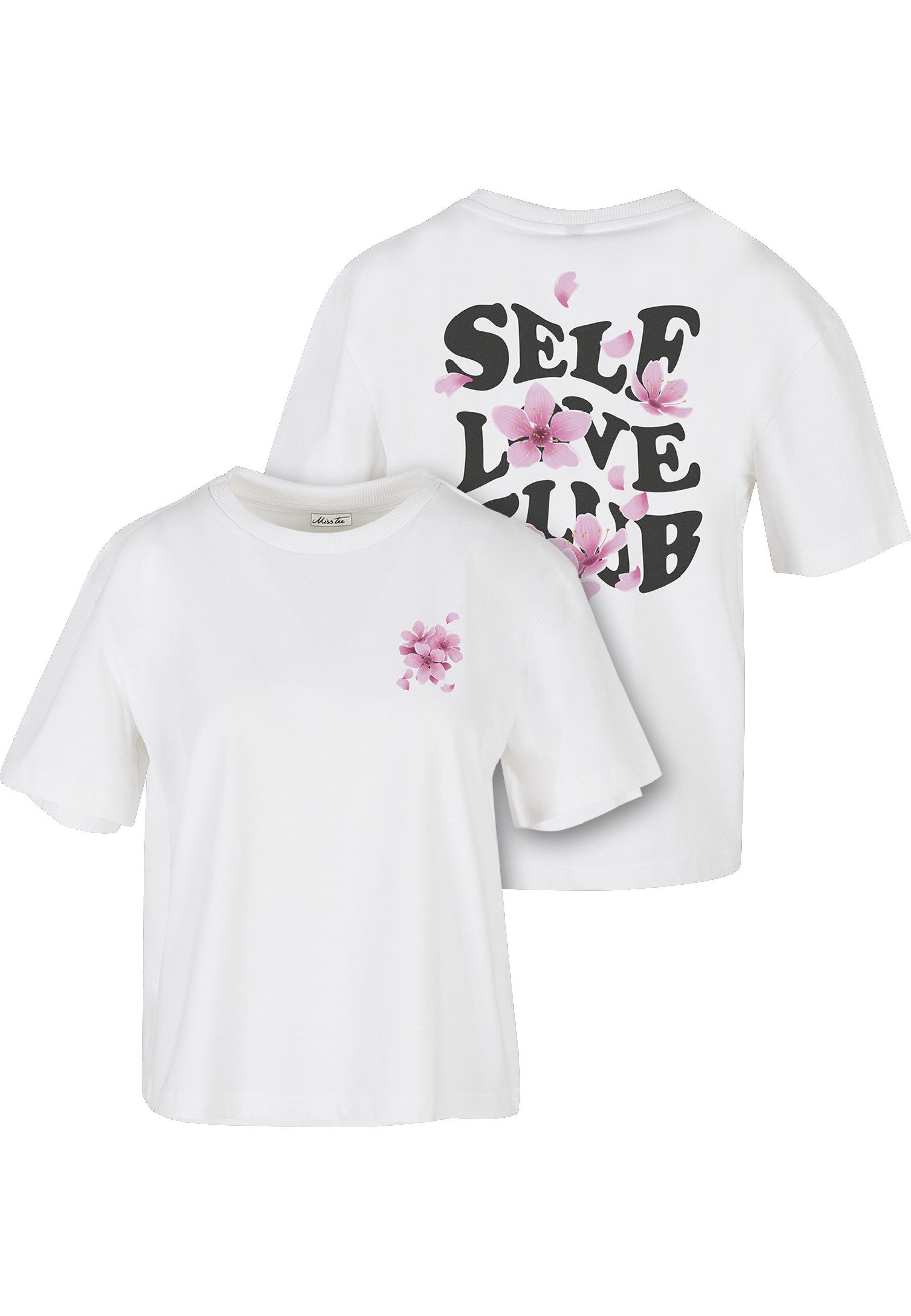 Miss Tee Kurzarmshirt Miss Tee Damen Self Love Club Tee (1-tlg)