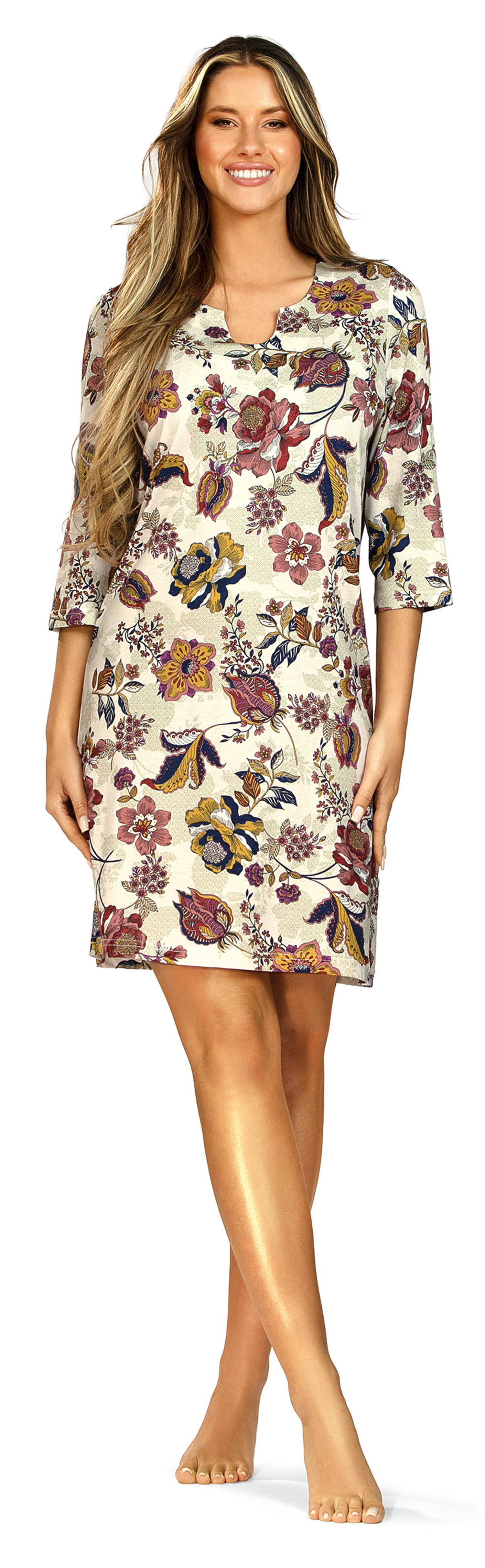 Ascafa Nachthemd Damen Schlafshirt mit Modal (1-tlg) Modisches Design