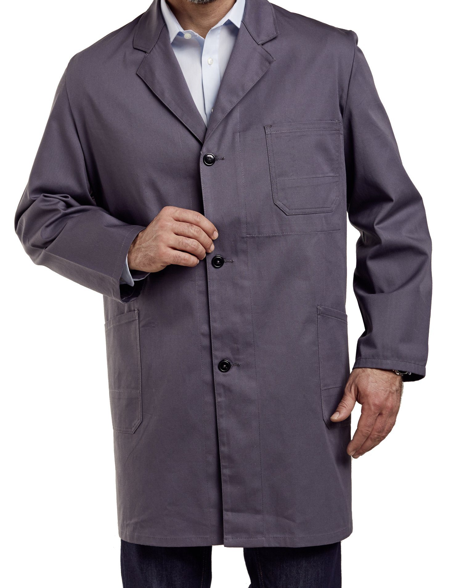Terrax Workwear Arbeitsjacke Terrax Arbeitskittel/Arbeitsmantel grau 61378-6200