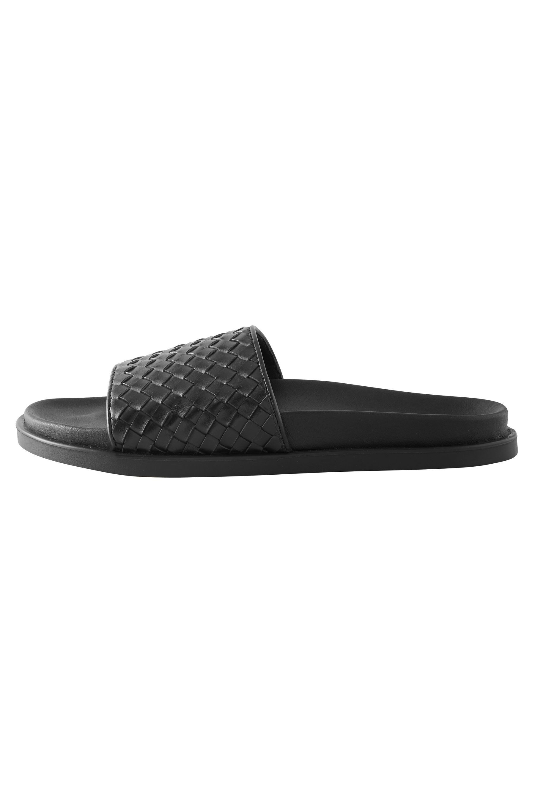 Next N. Premium Slide-Sandalen aus geflochtenem Leder Sandale