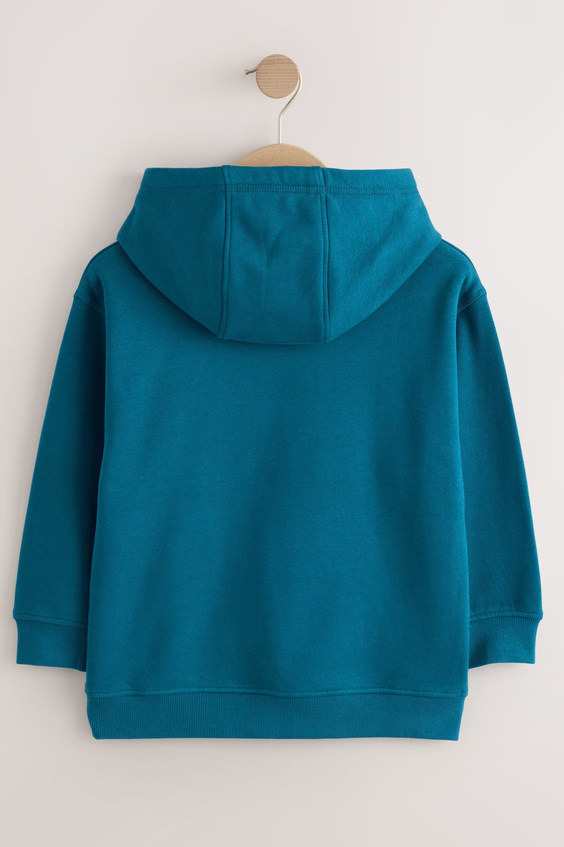 Next Hoodie Einfarbiges Jersey-Hoodie (1-tlg) – Bild 2 von 5