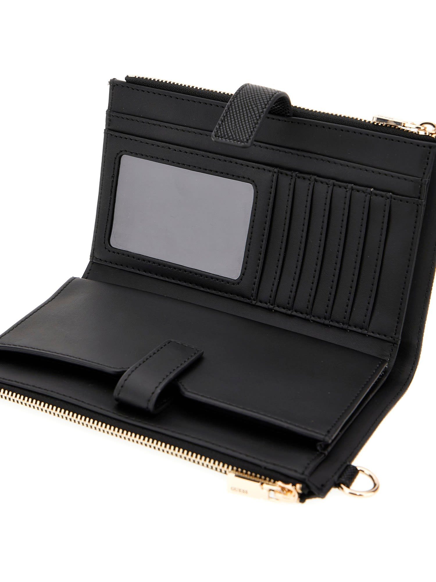 Guess Geldbörse LAUREL II SLG DBL ZIP ORGNZR, Damen Geldbeutel, Portemonnaie mit zwei Reißverschluss-Fächern – Bild 3 von 5