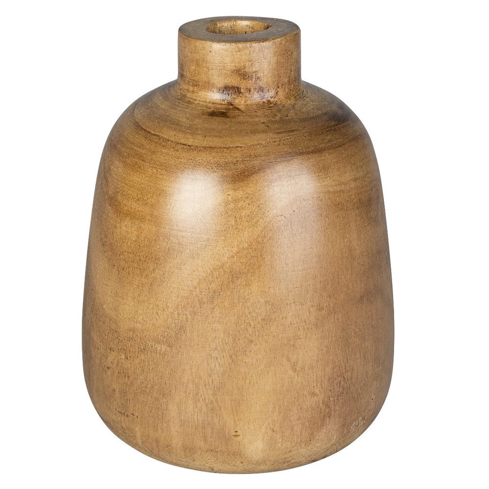 MICA Dekovase Vase - aus Holz - ca. 17 x 21 cm günstig online kaufen