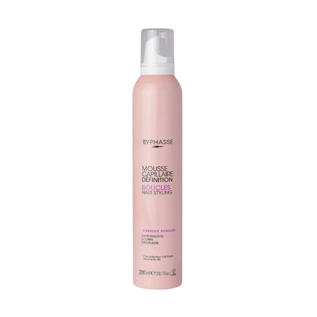 Byphasse Haarmousse, Active Curl, Haarstyling-Mousse, zum Stylen, starker Halt