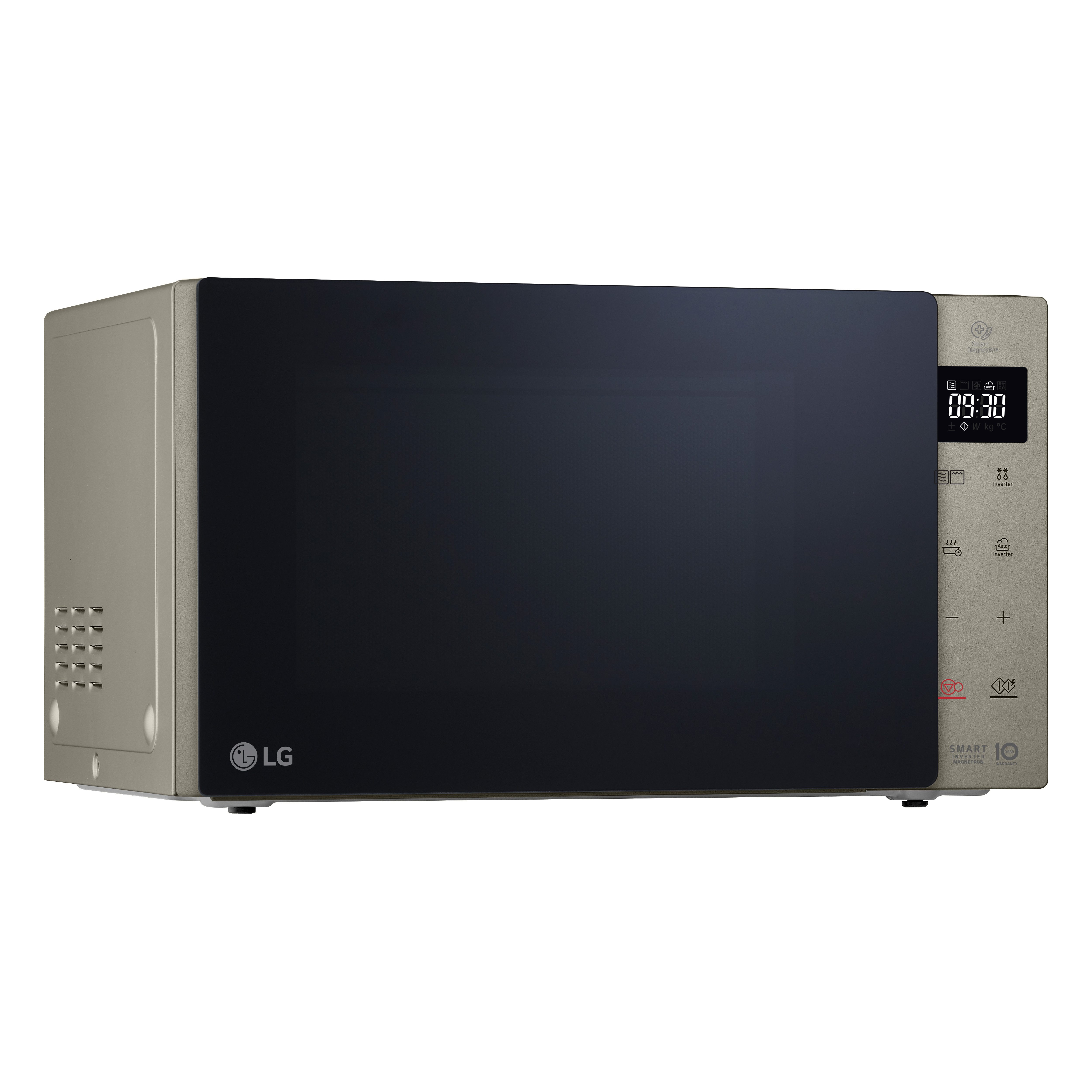 LG Mikrowelle MH 6535 NBS, (25 L, 1000 Watt) mit Quarzgrill, Smart Inverter Technologie & EasyClean, Grill, 25 l, echte Glasfront