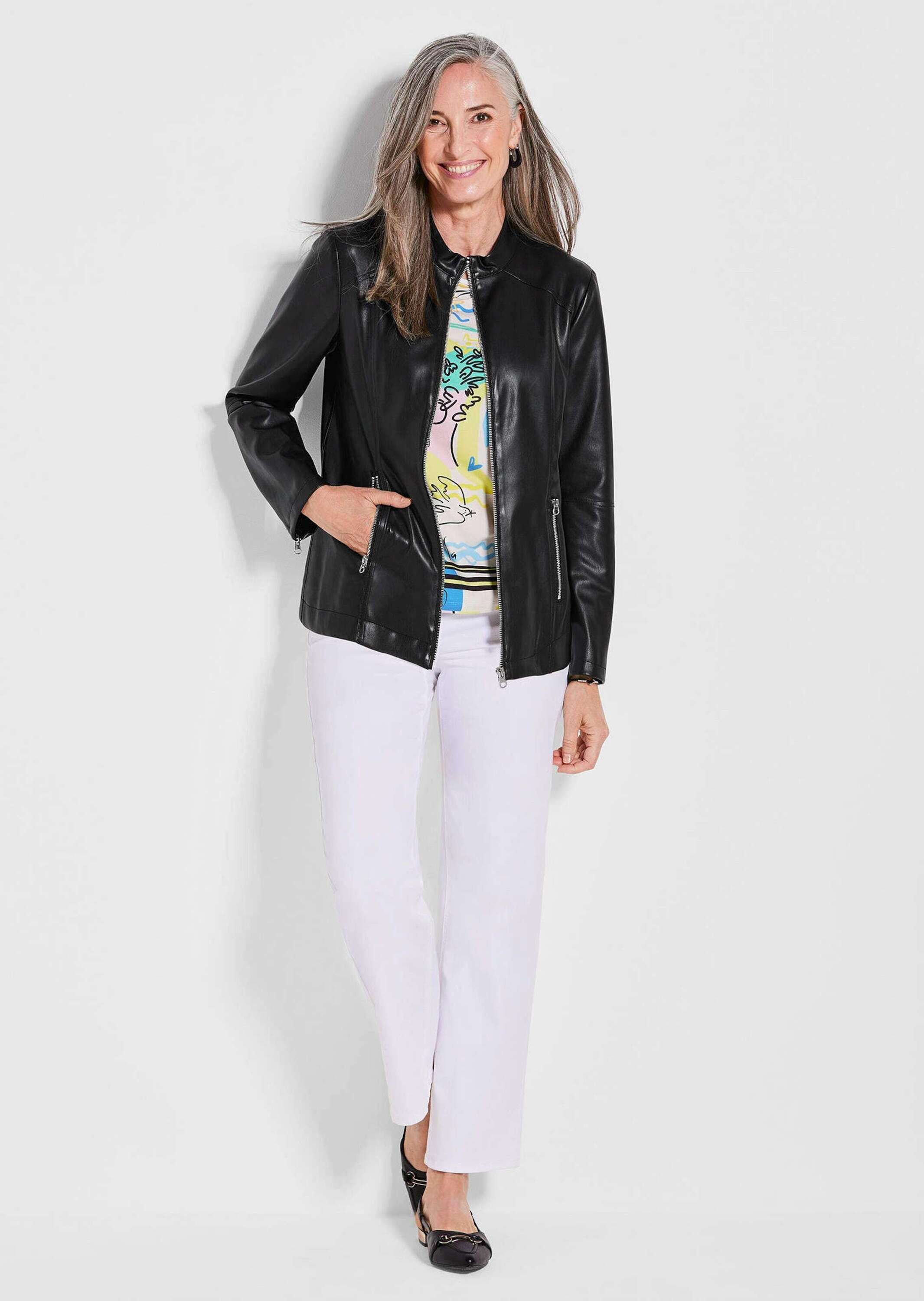 GOLDNER Outdoorjacke Jacke in Lederoptik günstig online kaufen