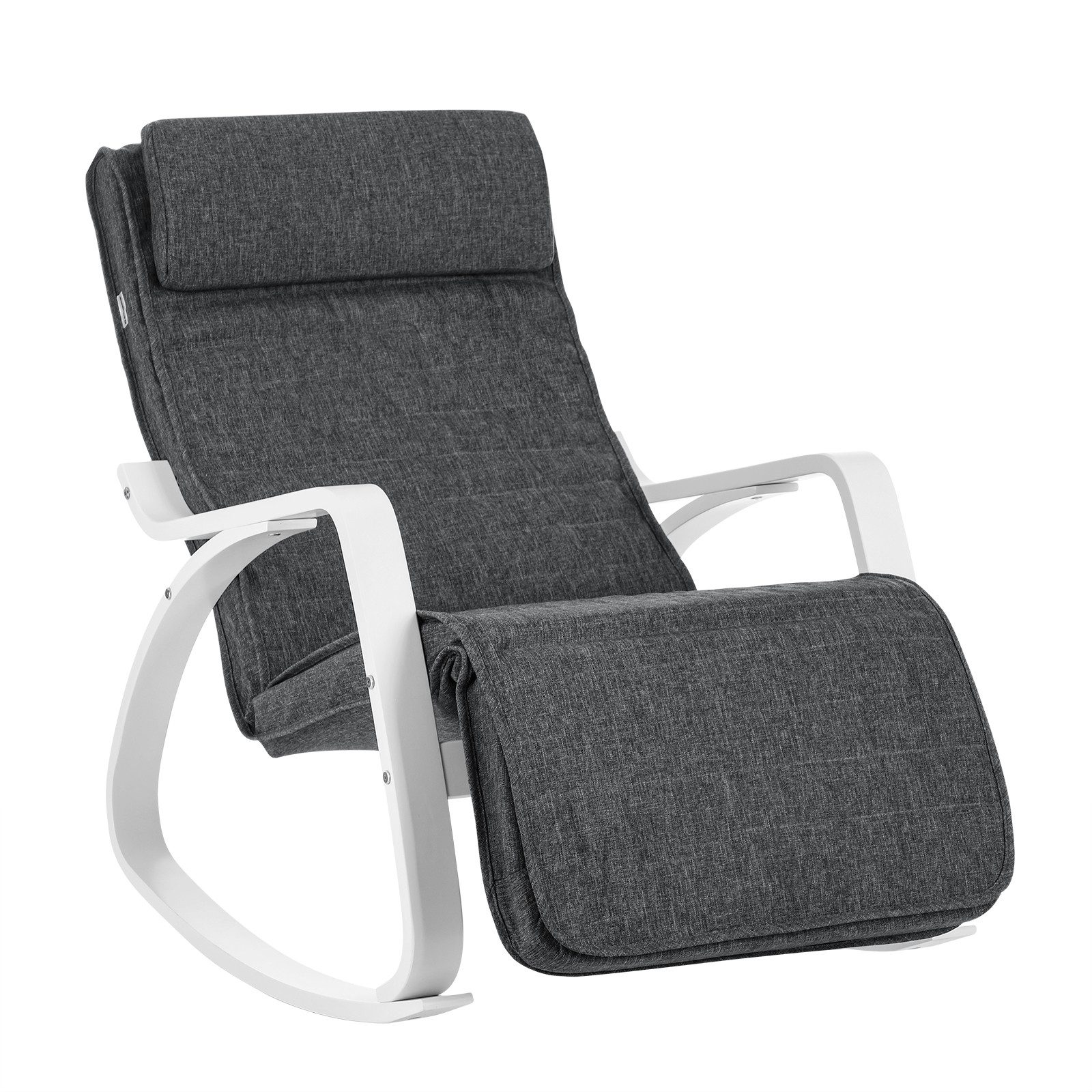 SONGMICS Schaukelsessel, Schaukelstuhl, Relaxsessel, Verstellbarer Fußstütz günstig online kaufen