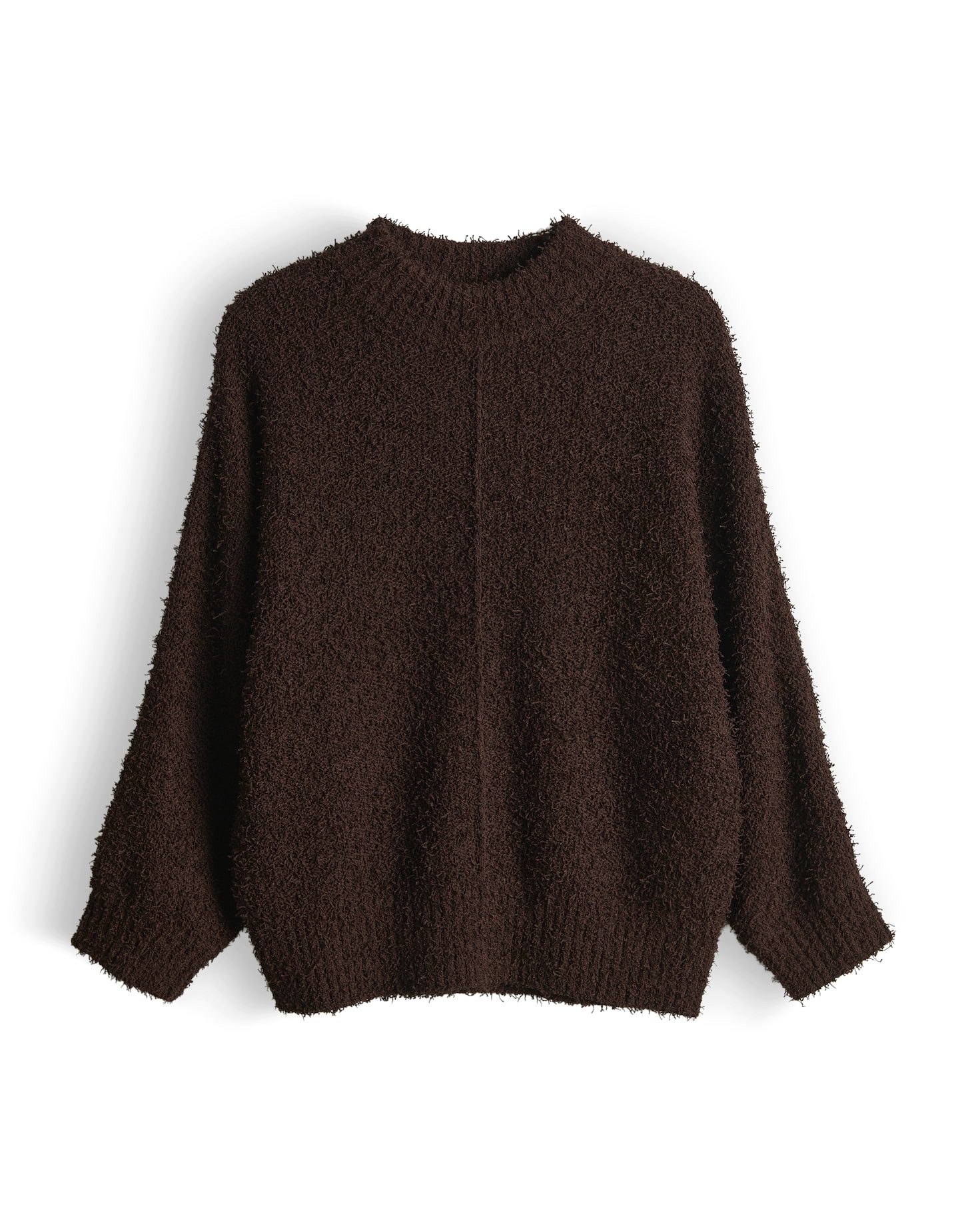 Strickpullover Punew aus flauschigem Effektgarn Regular Fit