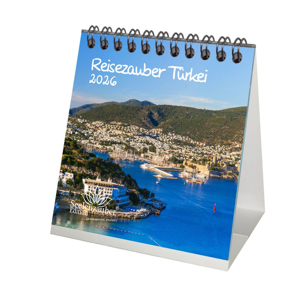 Seelenzauber Tischkalender Reisezauber Türkei Tischkalender 10cm x 10cm für 2026 Ankara Istanbul