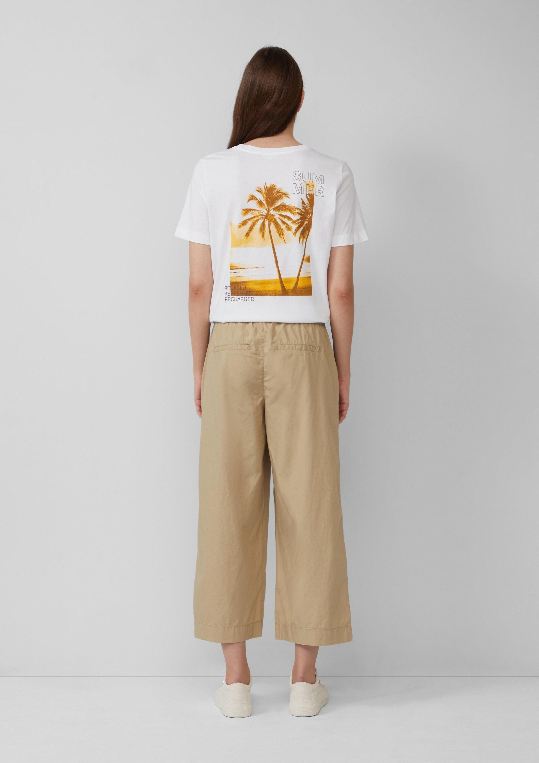 s.Oliver Culotte Hose Leichte Culotte aus Baumwollmix im Relaxed Fit