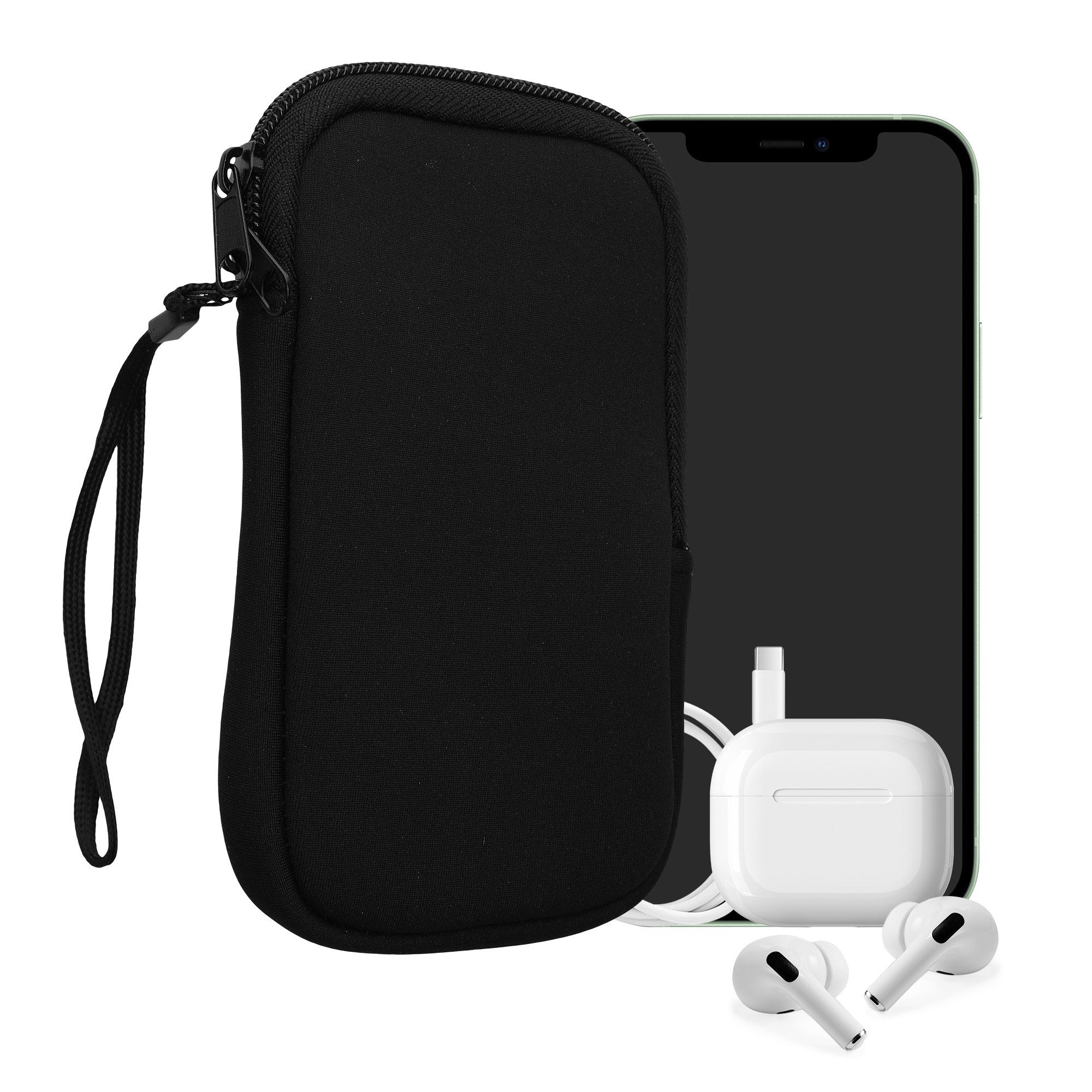 kwmobile Handytasche Handytasche für Smartphones M - 5,5" (1-tlg), Neopren Handy Hülle - Handy Tasche Sleeve Pouch