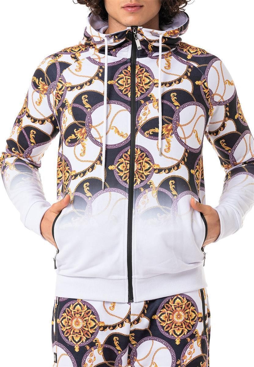 RedBridge Kapuzensweatjacke im extravaganten Design - Statement-Piece für M günstig online kaufen