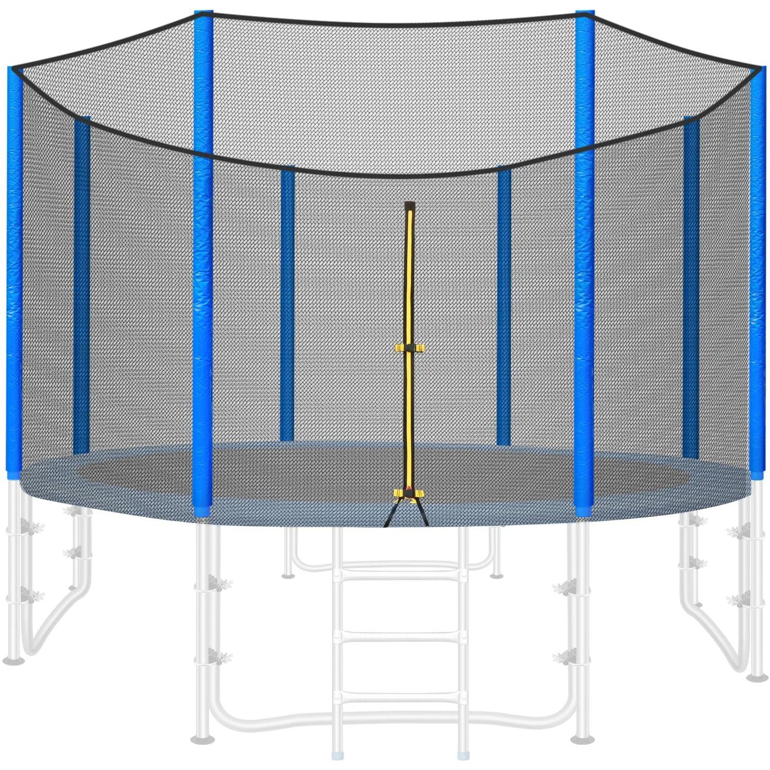 TLGREEN Trampolinnetz 244CM/ 305CM/ 366CM, Mit Sicherheitstür, Fester Haken