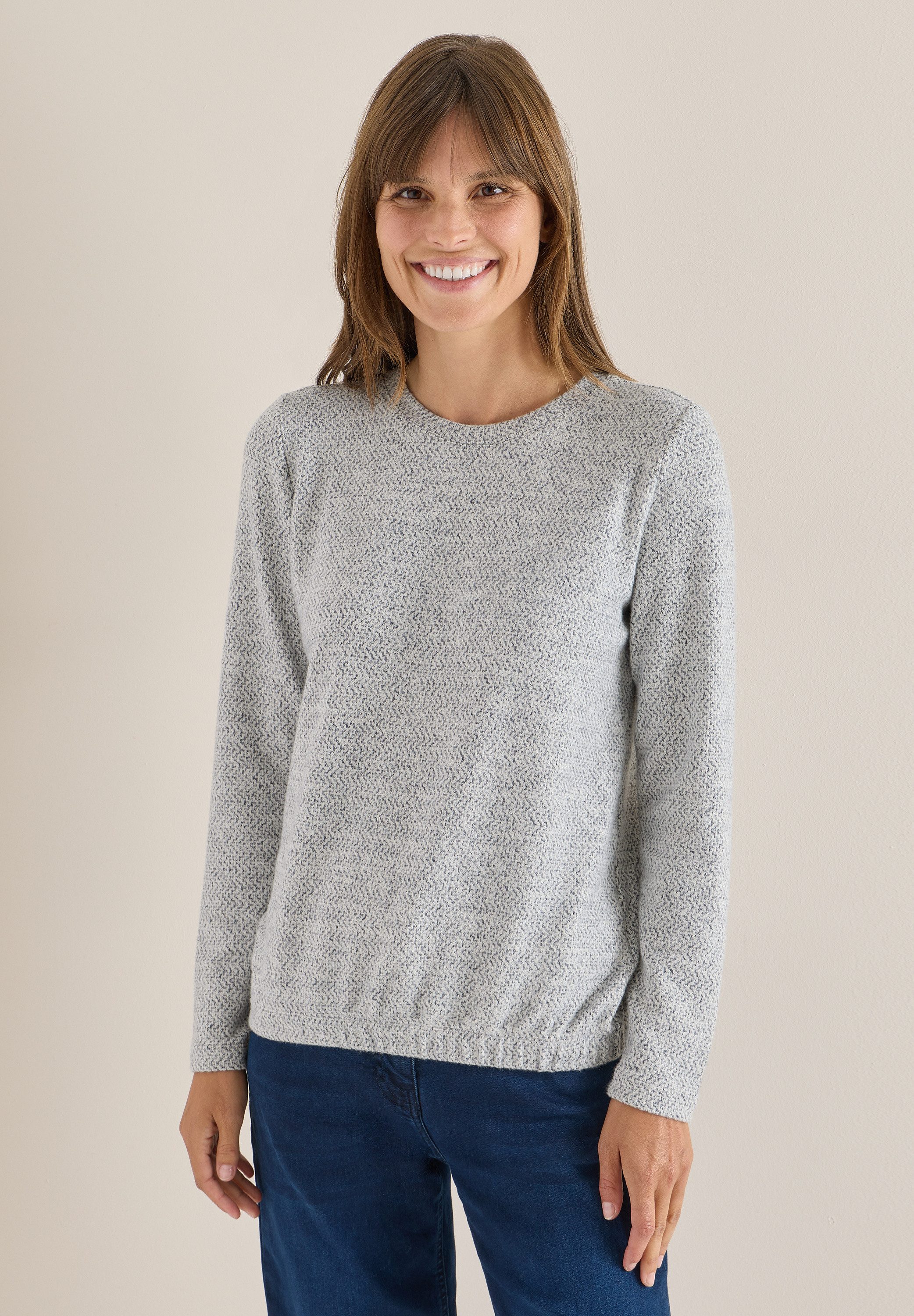 CECIL Langarmshirt mit Elastiksaum günstig online kaufen