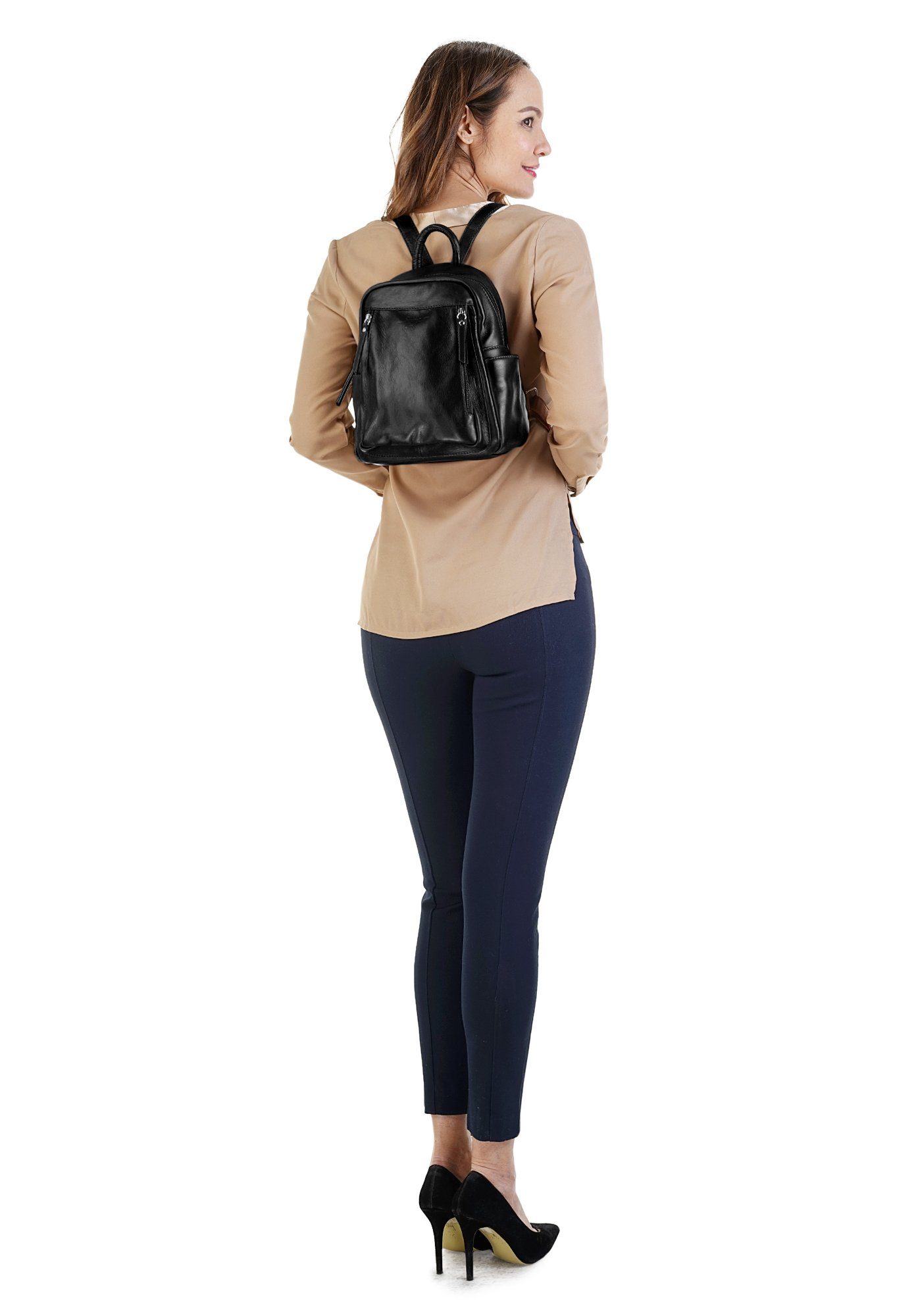 Samantha Look Cityrucksack, echt Leder, Made günstig online kaufen