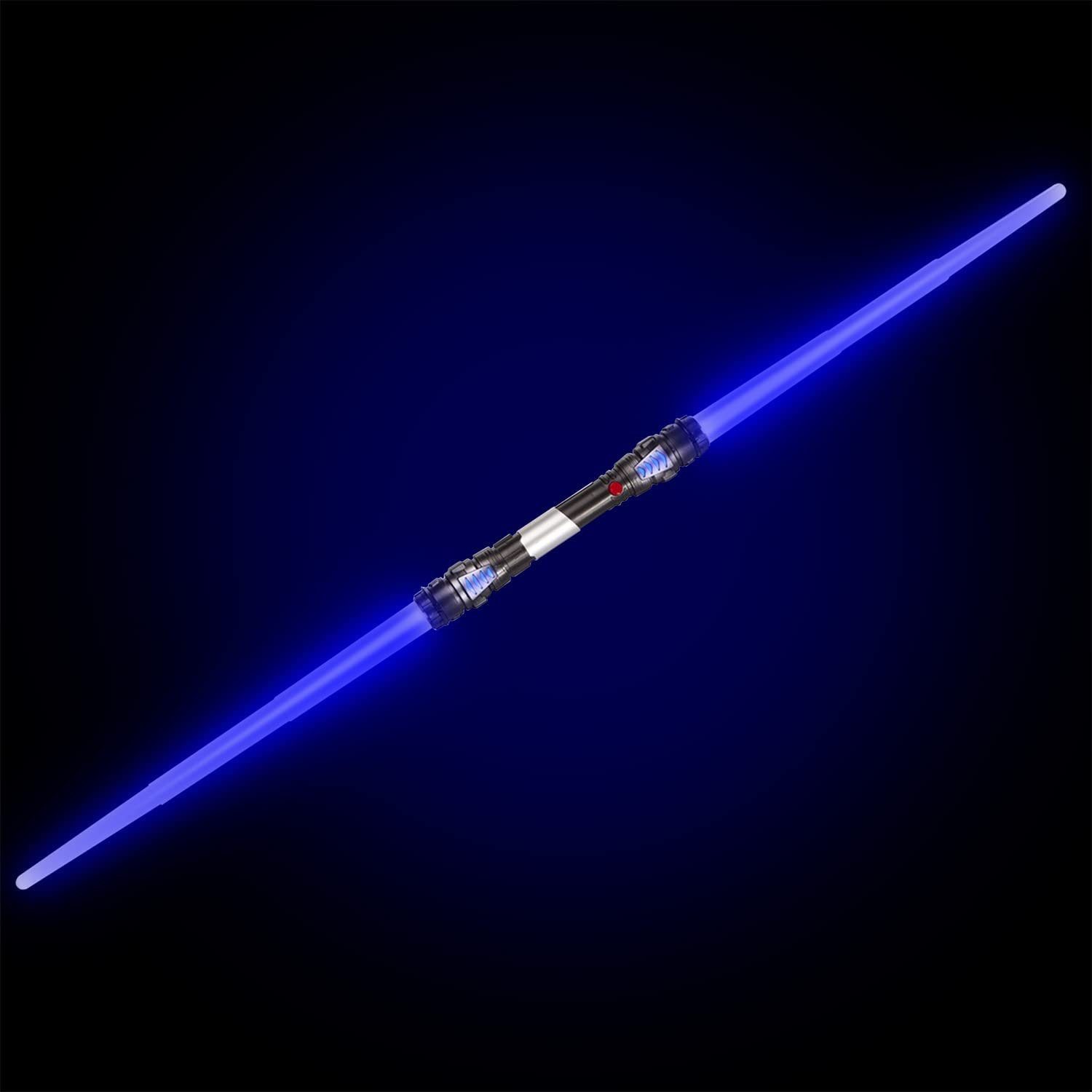 Goods+Gadgets Lichtschwert Doppelklingen Laserschwert (Laser Sword, 138 cm), mit Licht & Sound