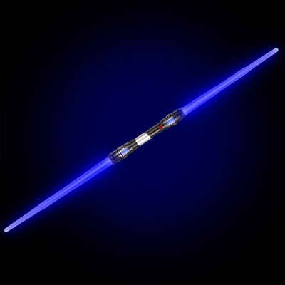 Goods+Gadgets Lichtschwert Doppelklingen Laserschwert (Laser Sword, 138 cm), mit Licht & Sound