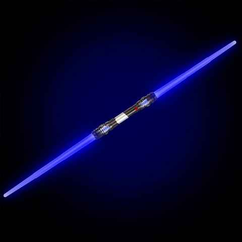 Goods+Gadgets Lichtschwert Doppelklingen Laserschwert (Laser Sword, 138 cm), mit Licht & Sound