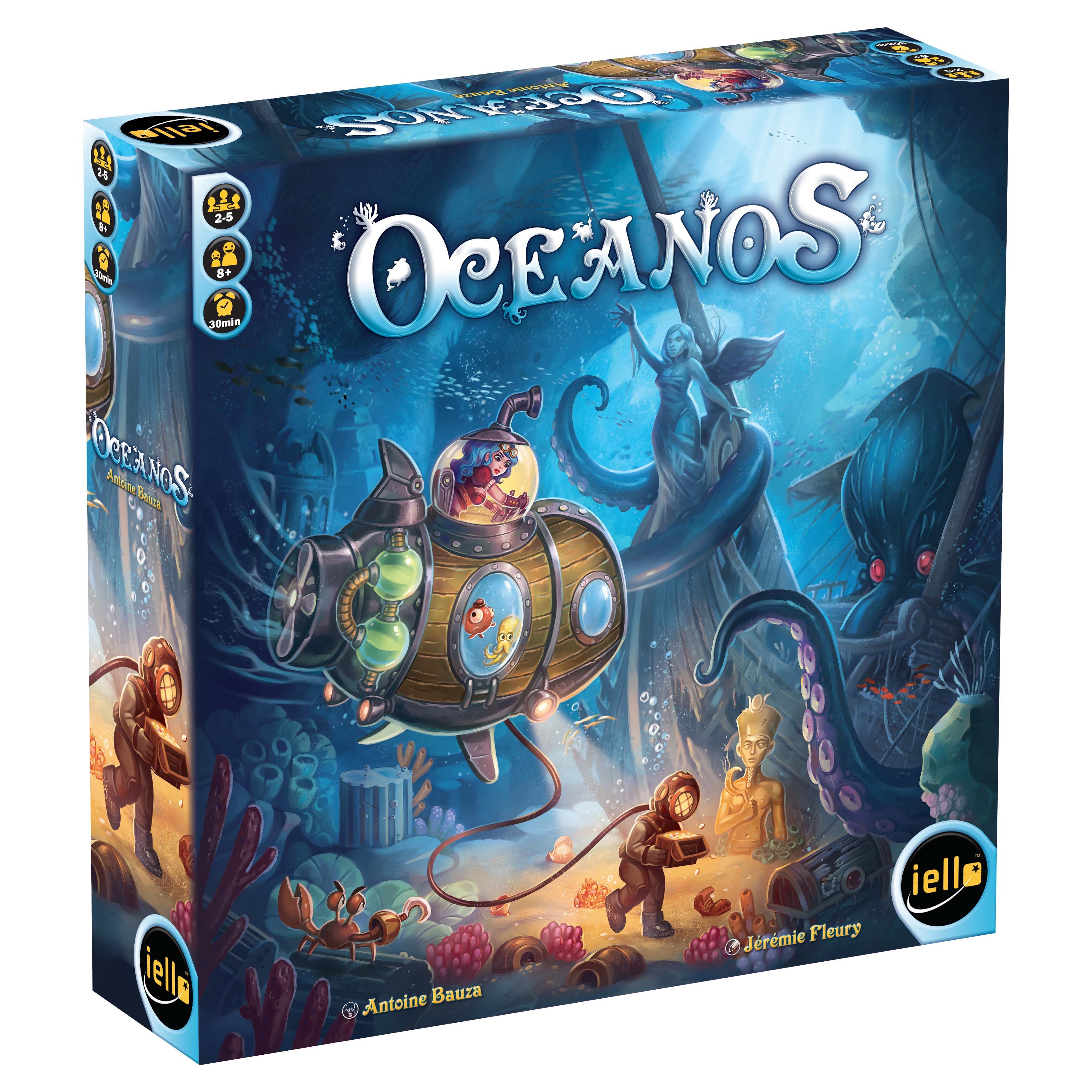 iello Spiel IELLO 513343 Oceanos,Familienspiel, Familienspiel