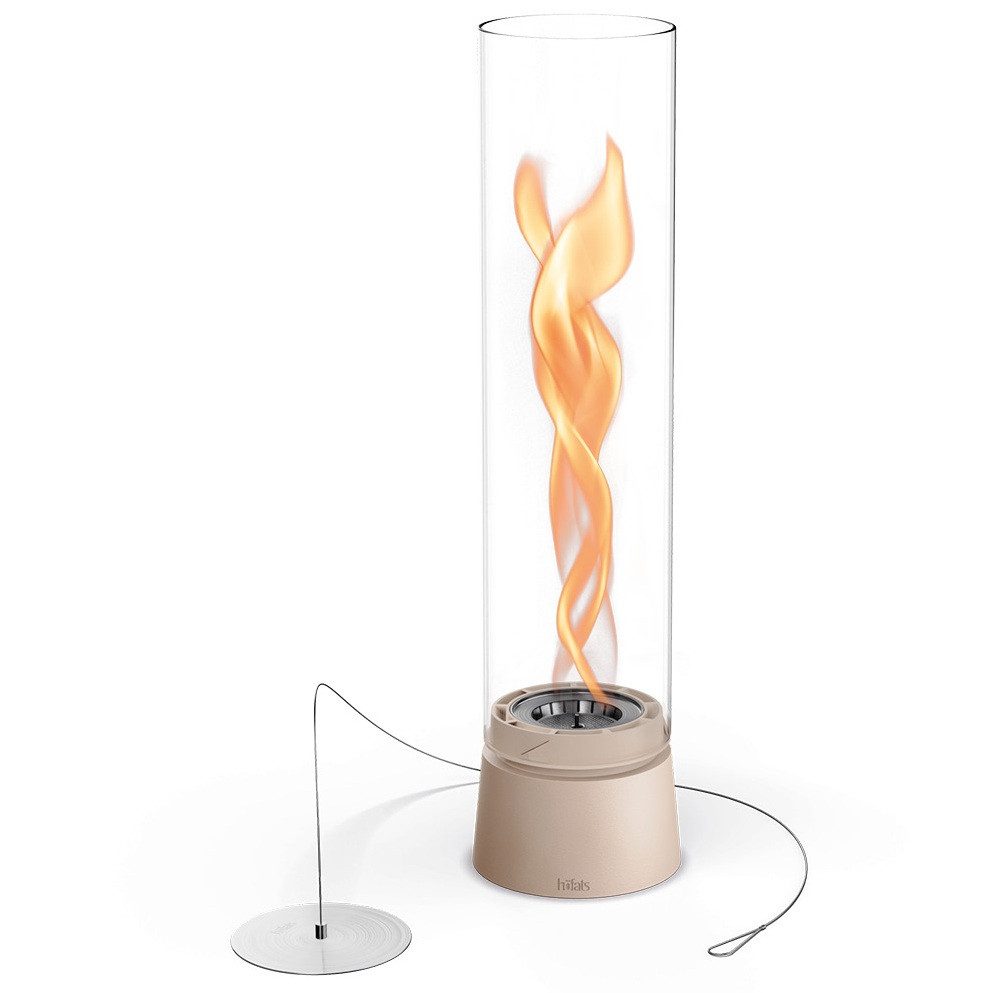 höfats Tischfeuer SPIN air (Packung, rauchfreie Tischfeuerstelle für Indoor und Outdoor), Feuerschale mit Flammenwirbel für Tischdeko, wärmende Feuersäule