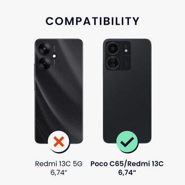 kwmobile Handyhülle Case für Xiaomi Poco C65 / Redmi 13C, Hülle Silikon metallisch schimmernd - Handyhülle Cover