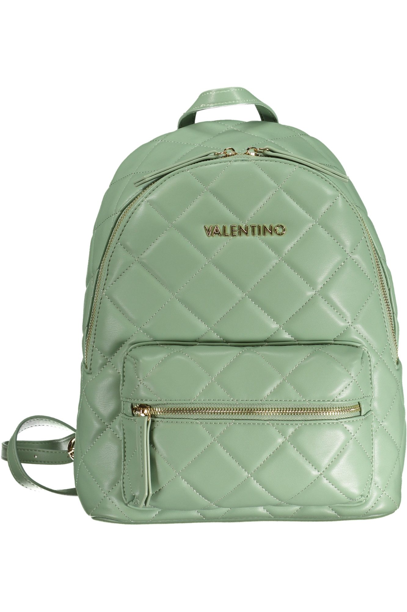 VALENTINO BAGS Rucksack, Damenrucksack in Grün mit Logo, verstellbare Riemen & Taschen