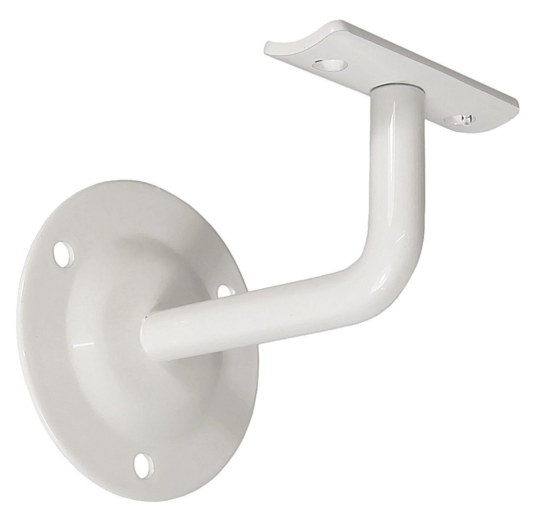 Brüstungsgeländer Handlaufhalter Set 1 Stück HLH 1103 Weiss gewölbte Auflage