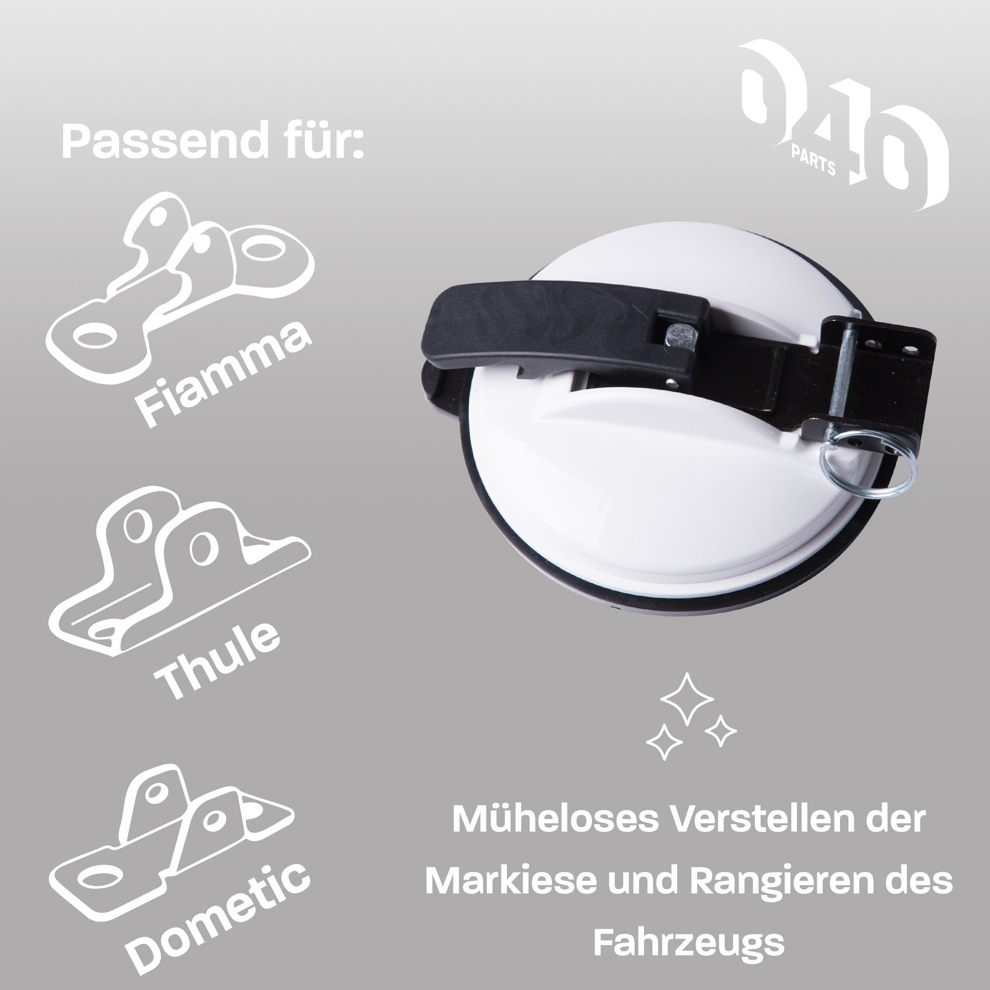 040Parts Spanngurt 040Parts Camping Markisenhalter für Thule Fiamma Dometic Markiesen