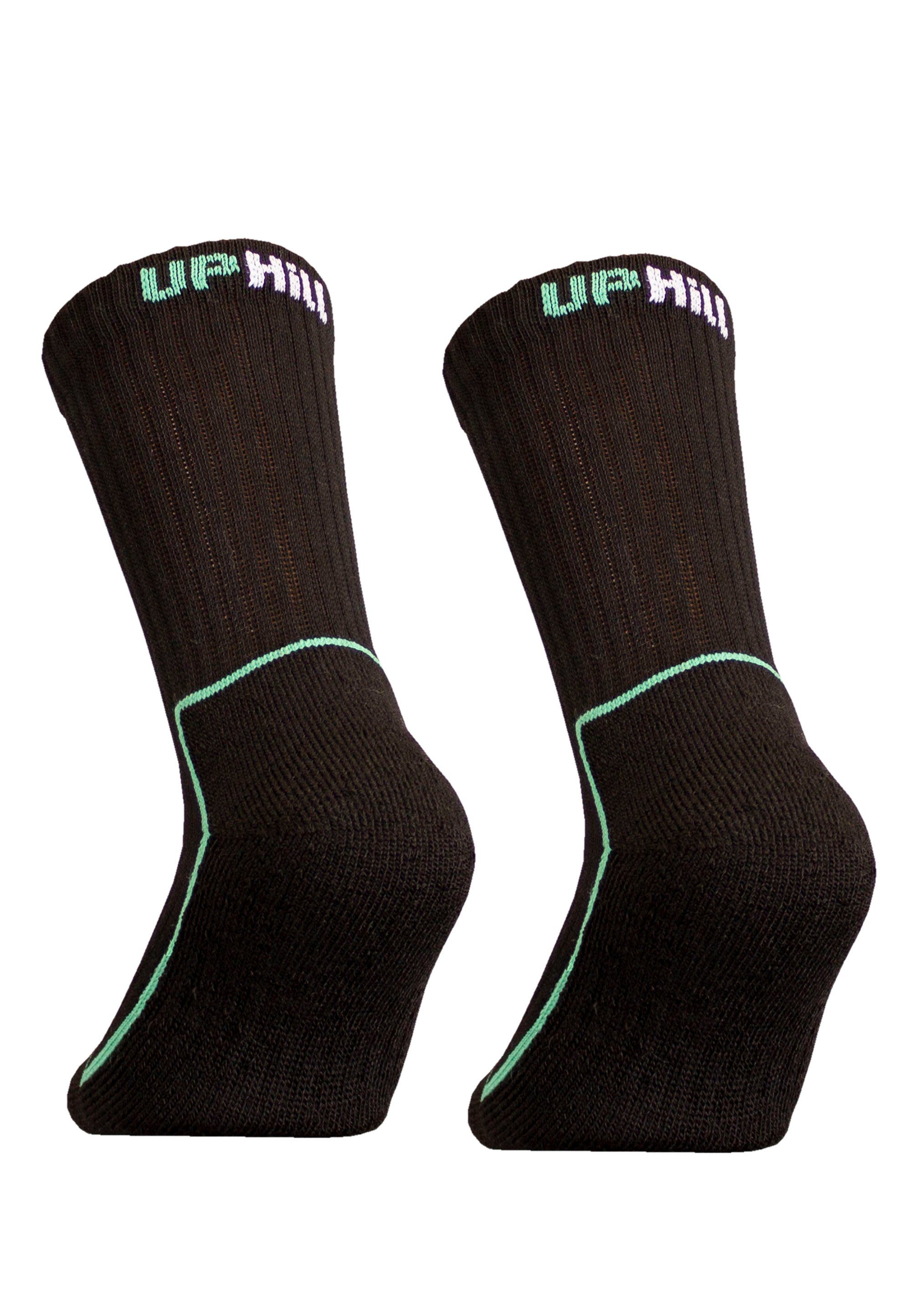 UphillSport Socken SAANA (2-Paar) JR Flextech-Struktur Pack 2er schwarz mit