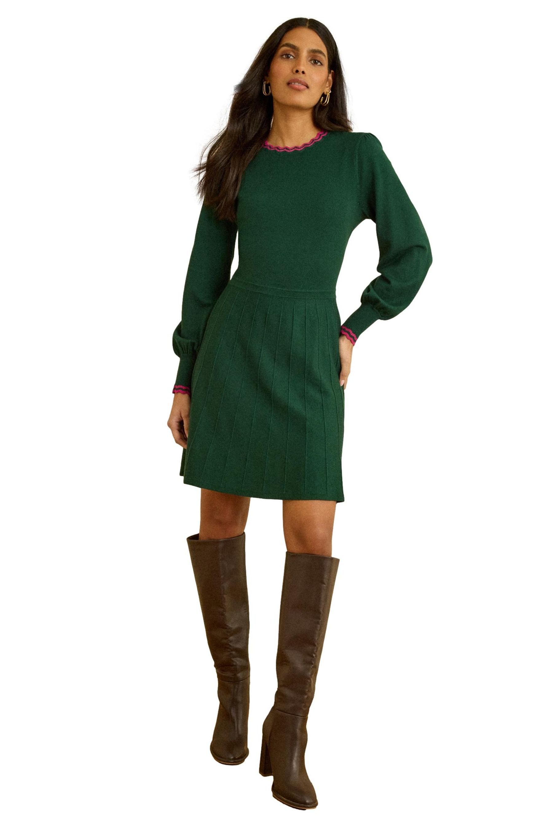 Strickkleid Love & Roses Strick-Minikleid, Regular