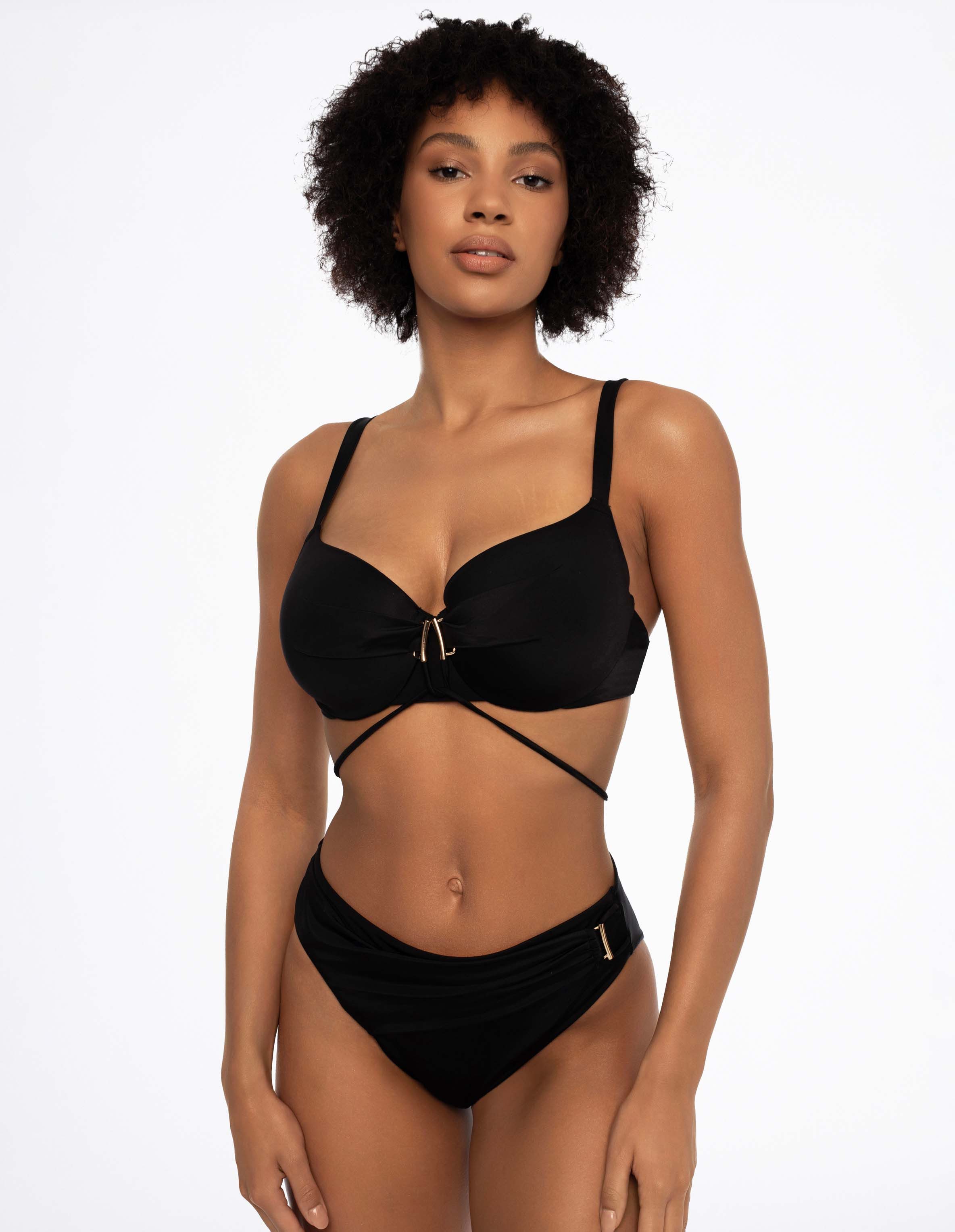 ESOTIQ Bikini-Hose Bikini Highwaist Thea, Bindeband