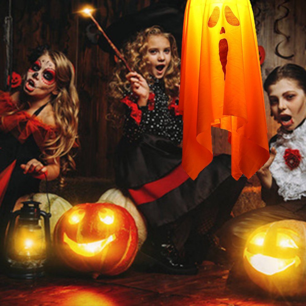 Jormftte Dekolicht Halloween-Kürbis-Lichterkette LED