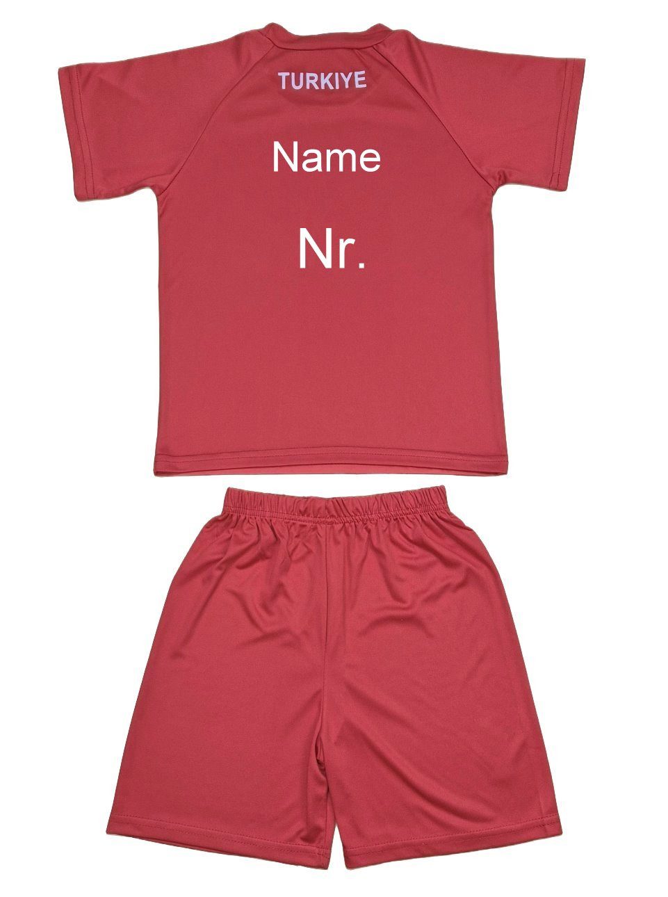 Fashion Boy Fußballtrikot Fußball Fan Set Türkei Trikot + Shorts personalisierbar, JStur (Set)