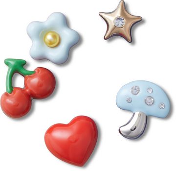 Crocs Schuhanstecker Jibbitz™ Puffy Metals (Set, 5-tlg., Kein Spielzeug. Nicht für Kinder unter 3 Jahren geeignet), mit verschiedenen Motiven