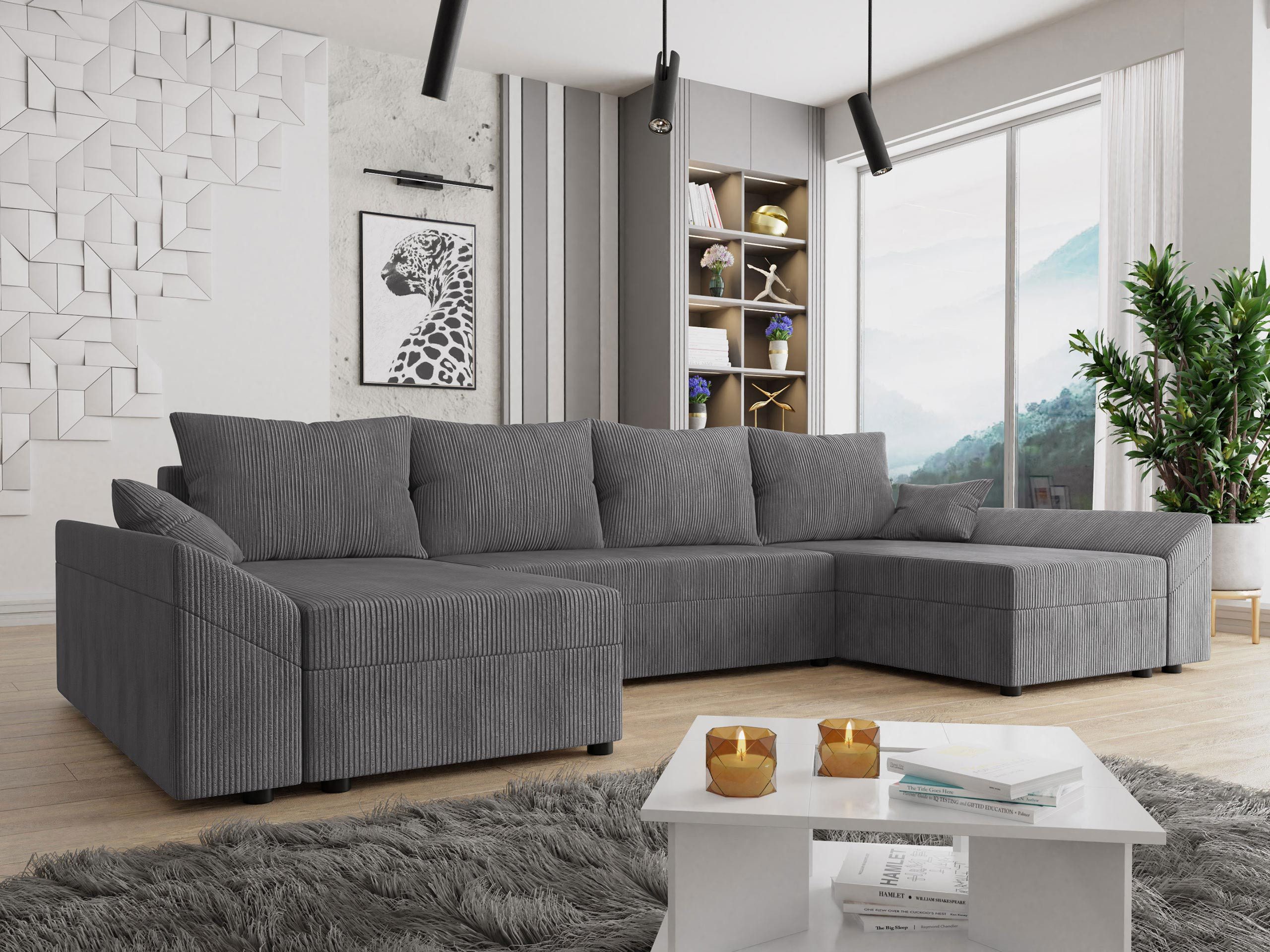 MIRJAN24 Wohnlandschaft Dante U Cord, mit günstig online kaufen