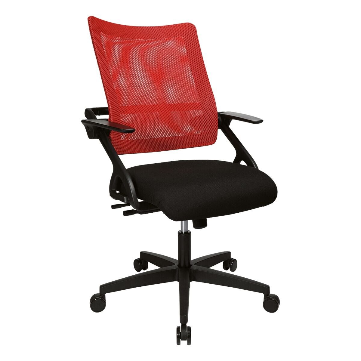 TOPSTAR Schreibtischstuhl New S'move, mit Armlehnen, Muldensitz, Knierolle und Wippmechanik