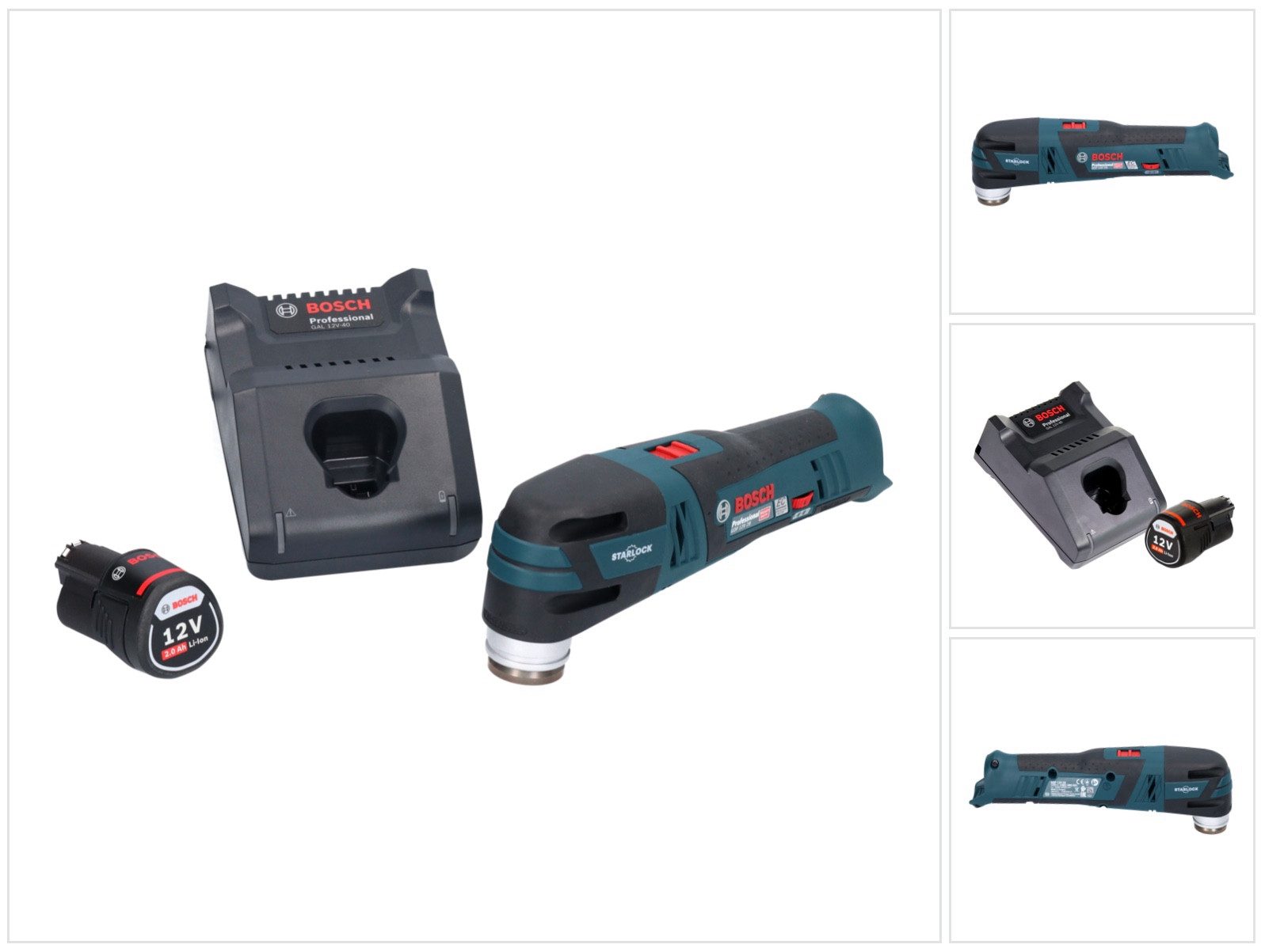 Bosch Professional Akku-Multifunktionswerkzeug GOP 12V-28 Professional Akku Multi Cutter Starlock Brushless + 1x Akk