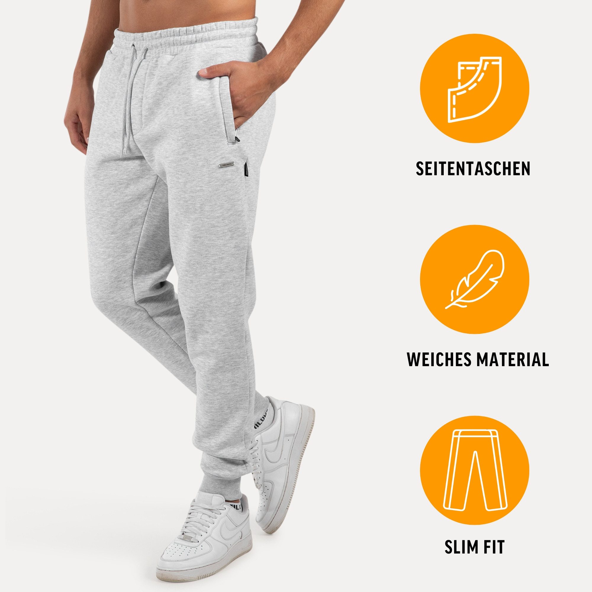 Smilodox Jogginghose Thilo Trainingshose mit Elastikbund & Seitentaschen, R günstig online kaufen