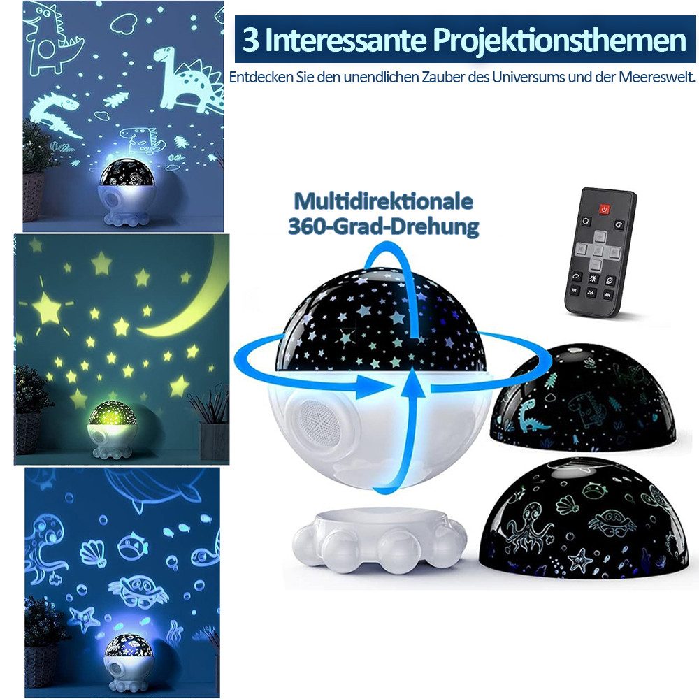 PRIISF Projektionslampe Sternenhimmel Projektor Kinder LED Nachtlicht Baby günstig online kaufen