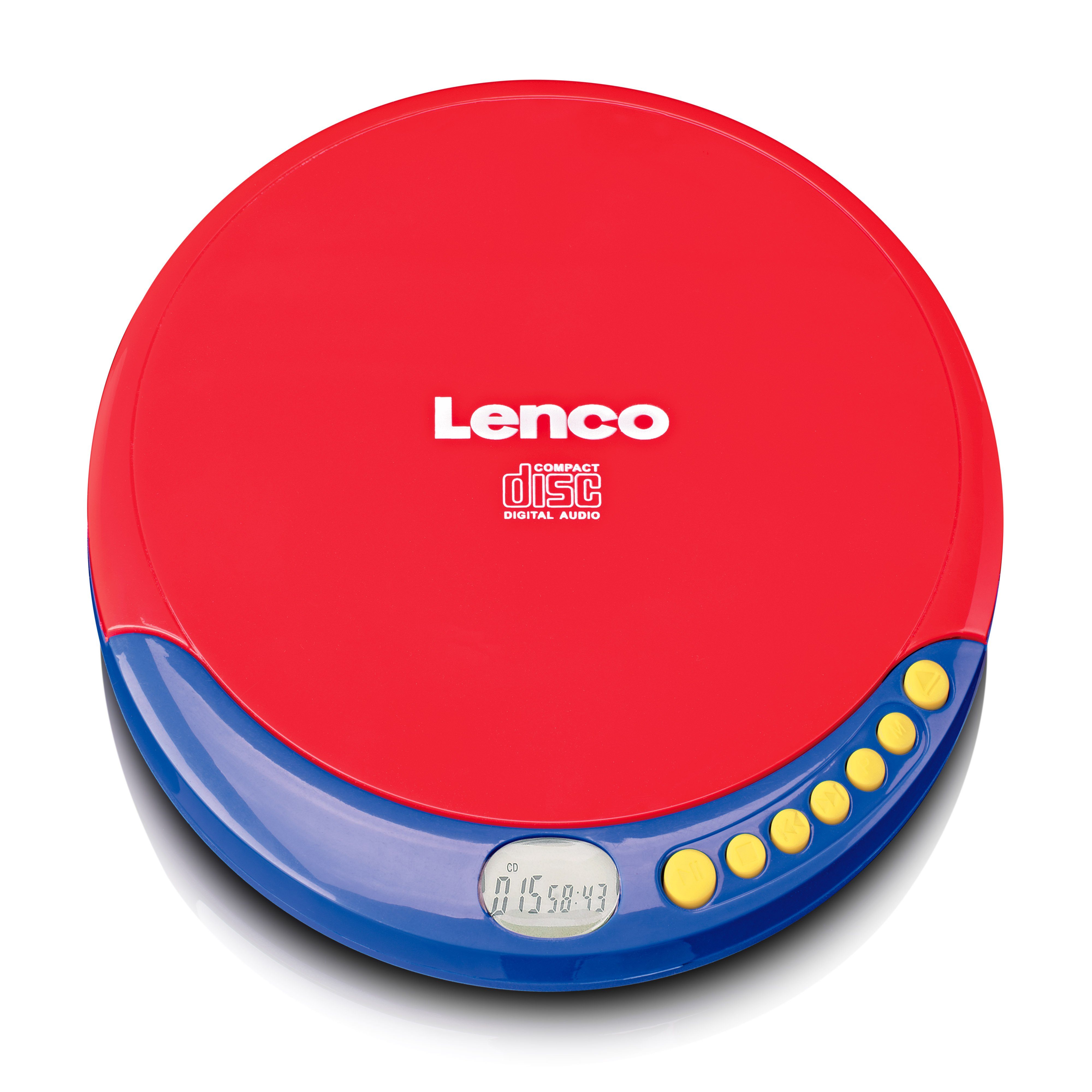 Lenco CD-021KIDS CD-Player (Kinder CD-Player mit Schallschutz, inkl. Kopfhörer & Batterien)
