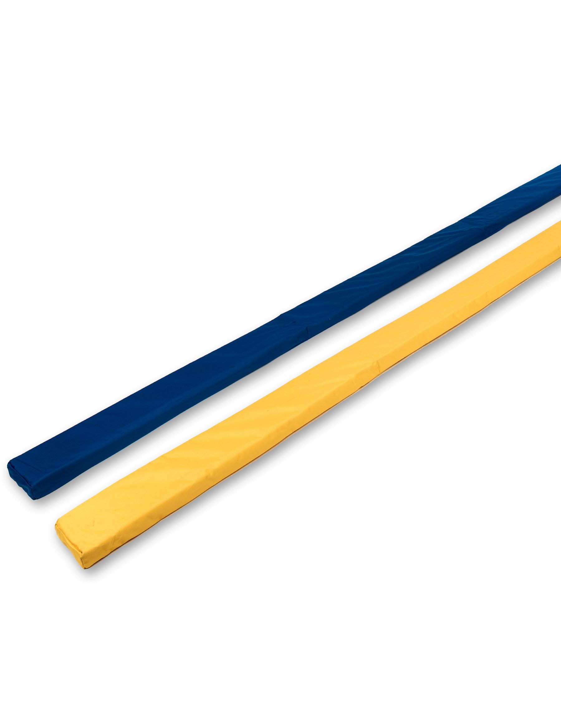 SPORTIKEL24 Abstoßbalken Pferde-Gassen 2 im Set, 2 Balken in den Farben Gelb/Blau