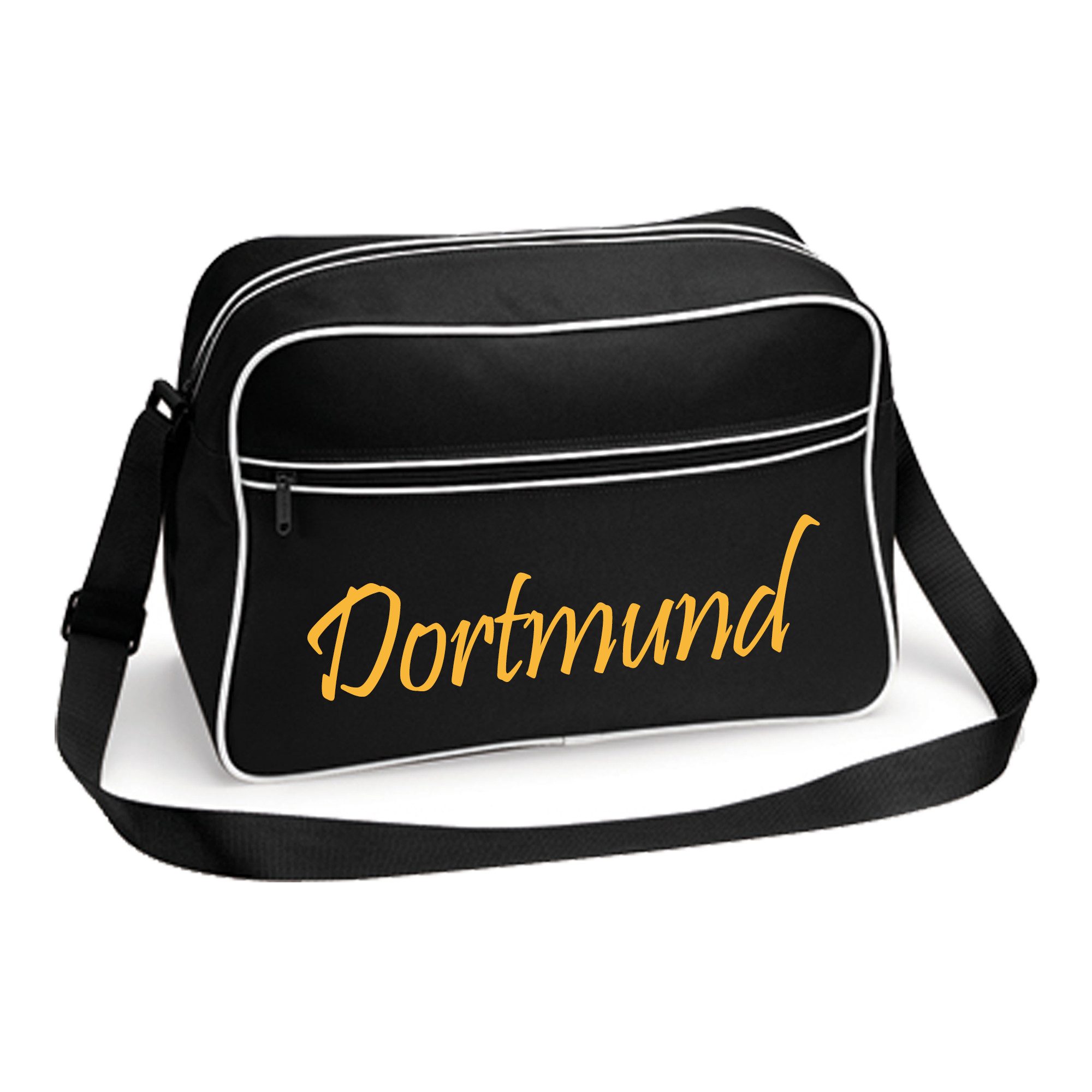 multifanshop Schultertasche Dortmund - Schriftzug - Tasche