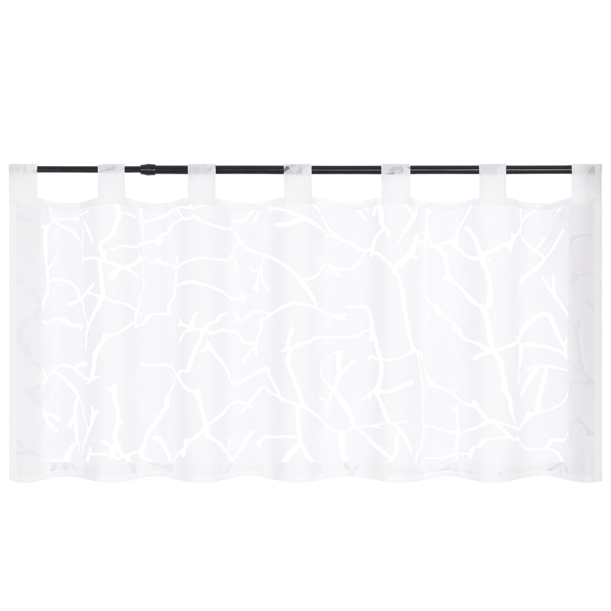 Joyswahl Scheibengardine (1 St), Schlaufen, transparent, Ausbrenner, Voile günstig online kaufen