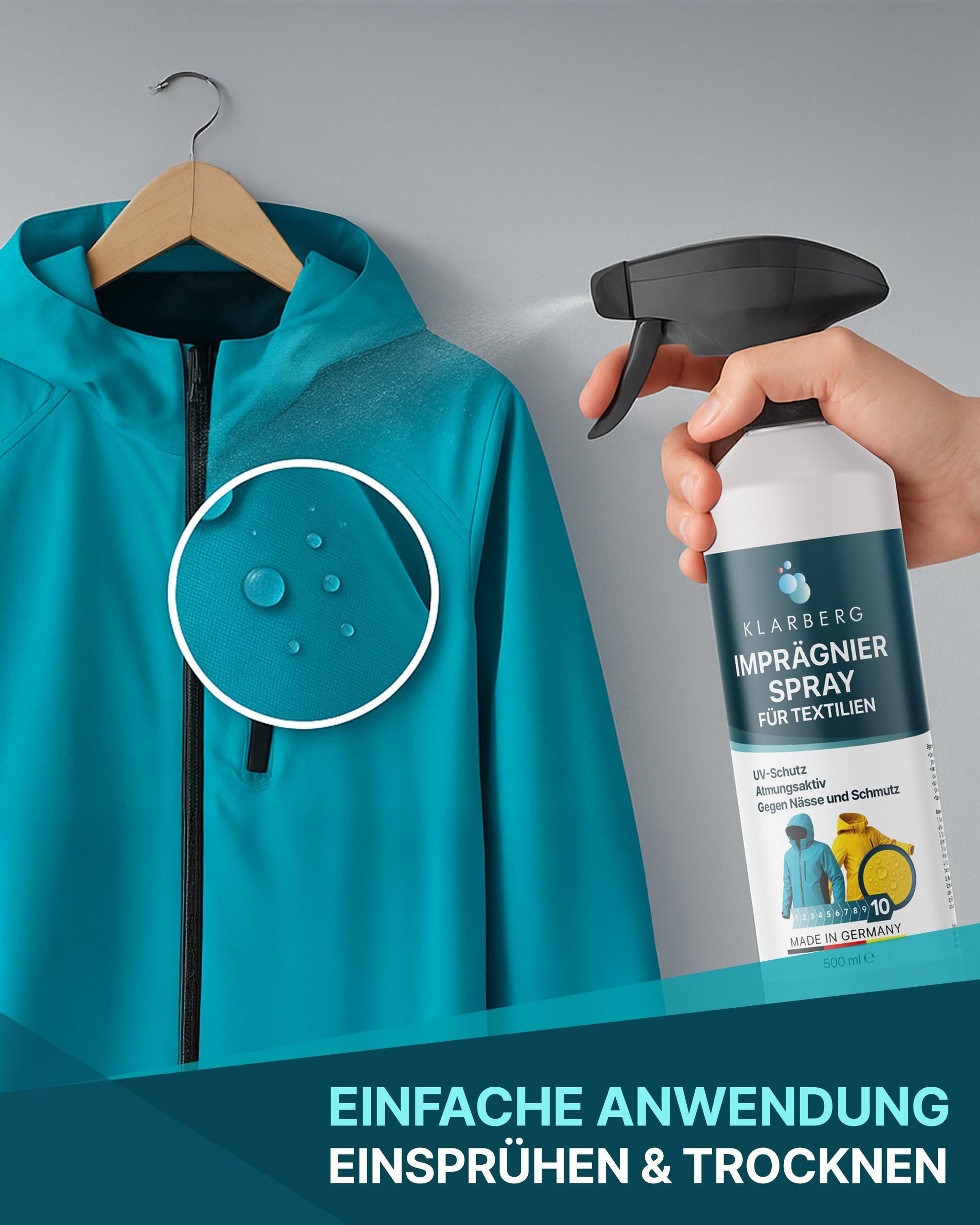 Klarberg Imprägnierung für Textilien Imprägnierspray (2 St)