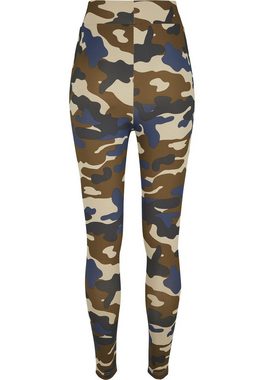 URBAN CLASSICS Leggings Damen Ladies High Waist Camo Tech Leggings (1-tlg)